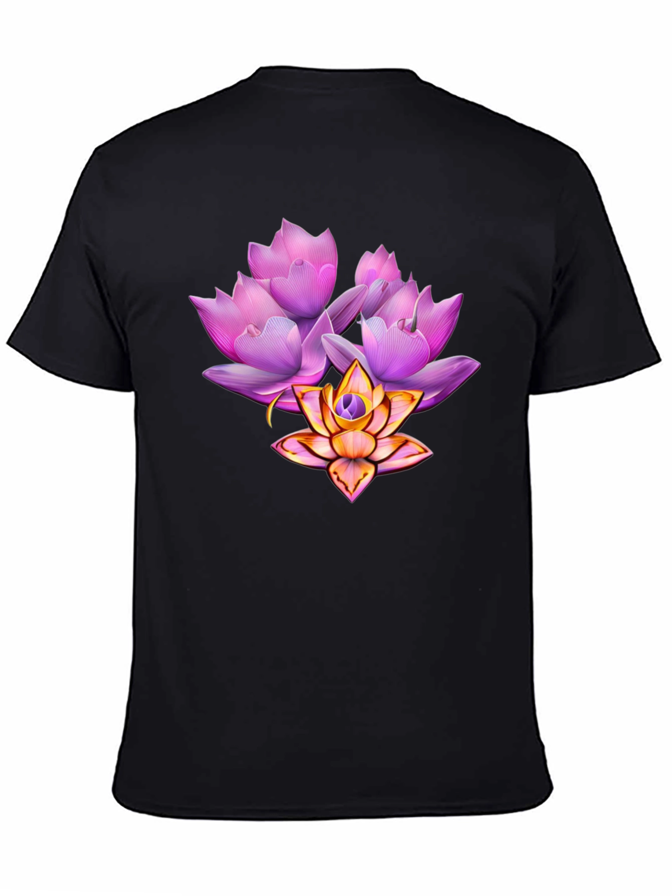Floral Lotus Graphic T-Shirt - Stylish & Unique