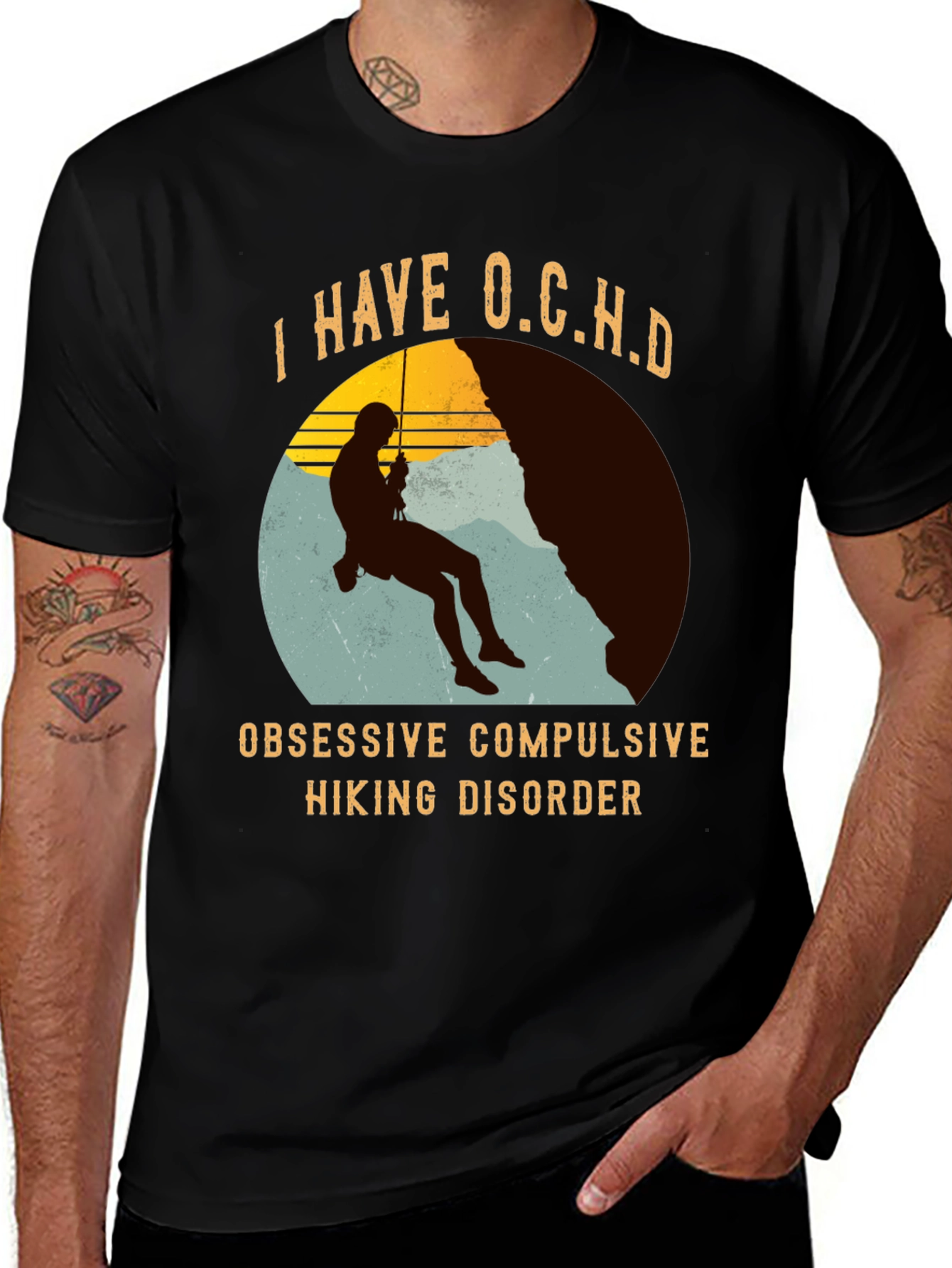 Funny Hiking T-Shirt - Obsessive Compulsive Hiking Disorder