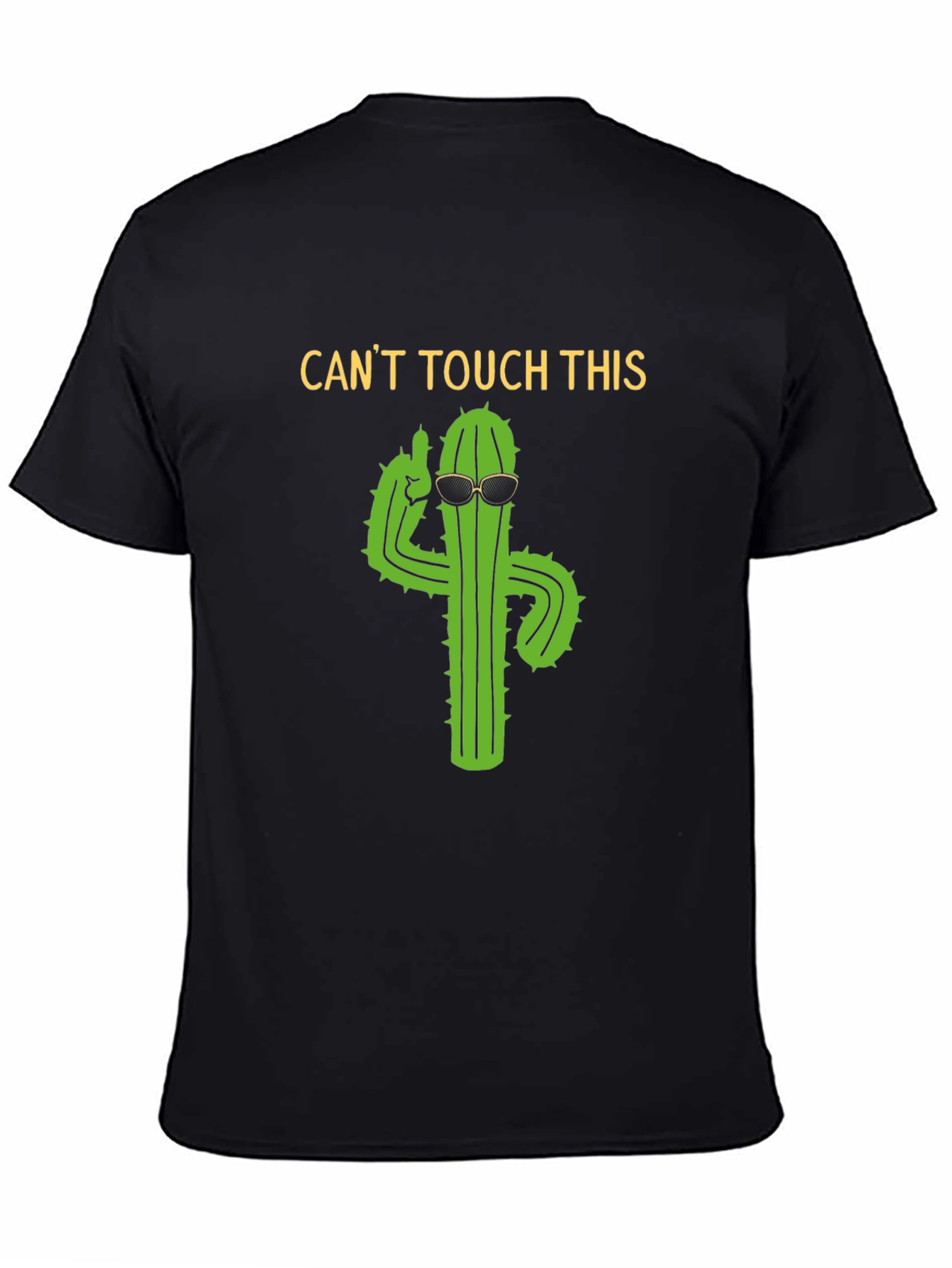 Cant Touch This Cactus Black T-Shirt