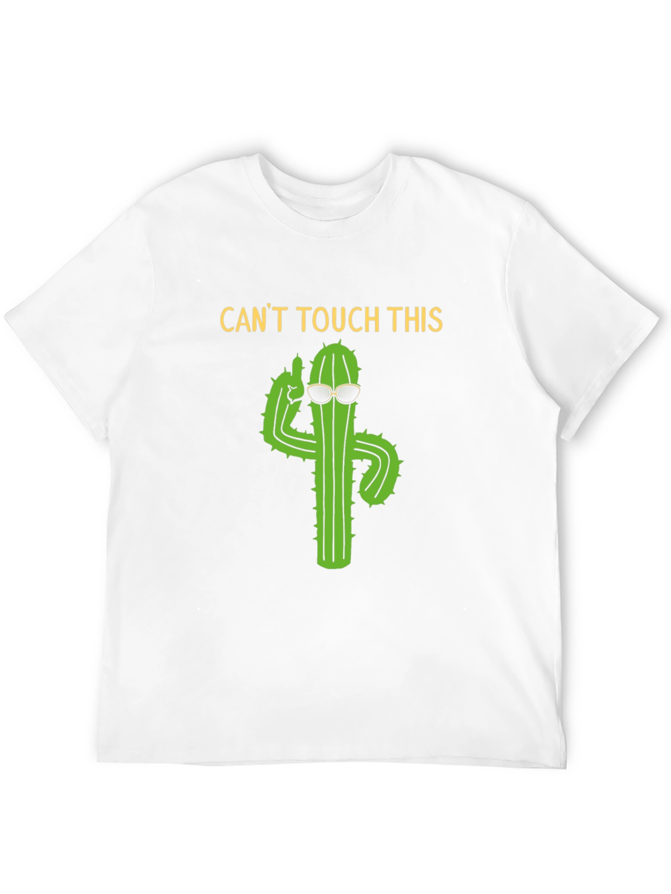 Cant Touch This Cactus Black T-Shirt