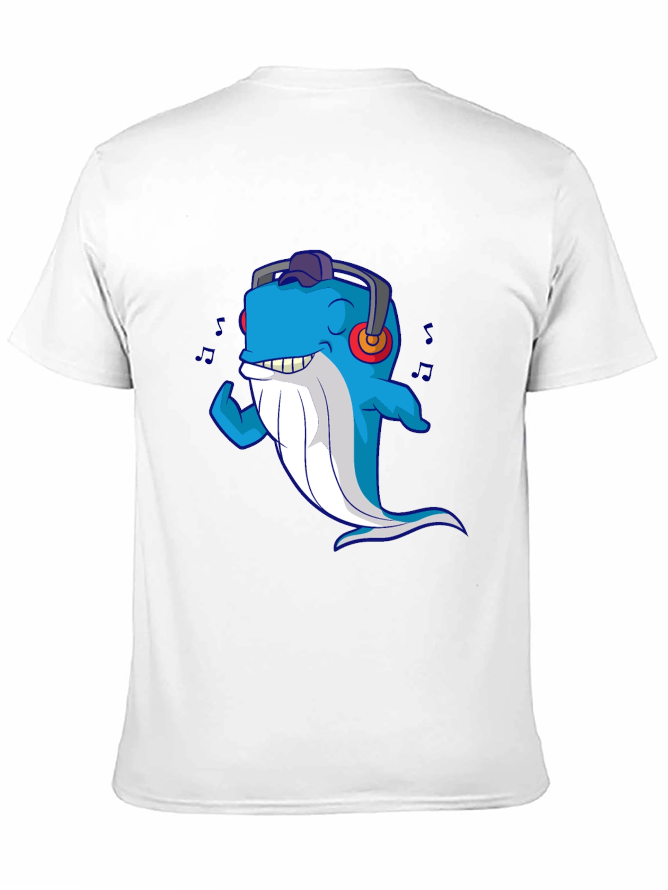 Cool Whale Graphic Tee - Mens Black T-Shirt
