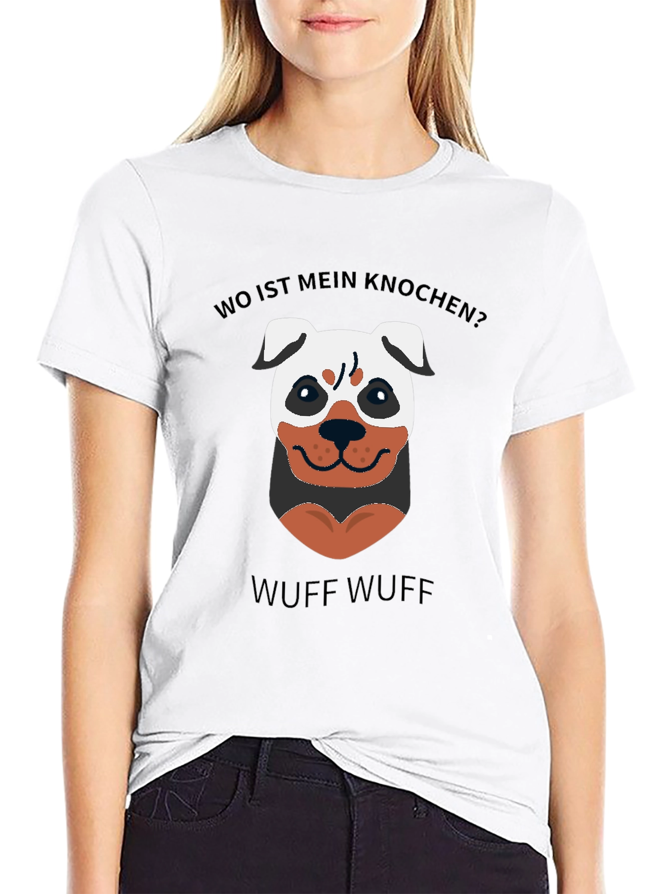 Wo Ist Mein Knochen? Funny Dog T-Shirt
