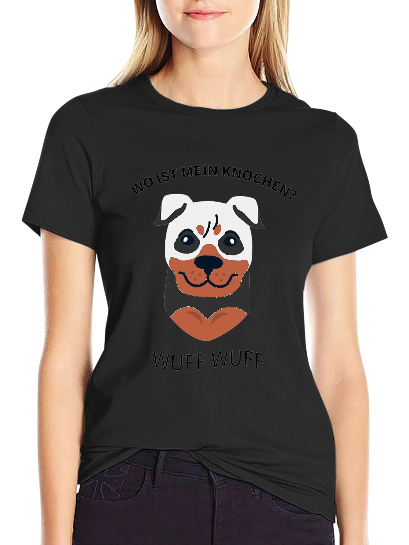 Wo Ist Mein Knochen? Funny Dog T-Shirt