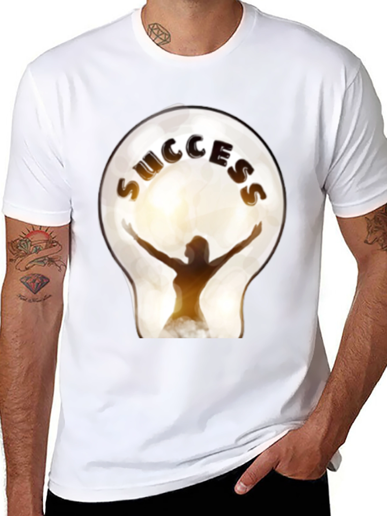 Success Lightbulb Graphic T-Shirt