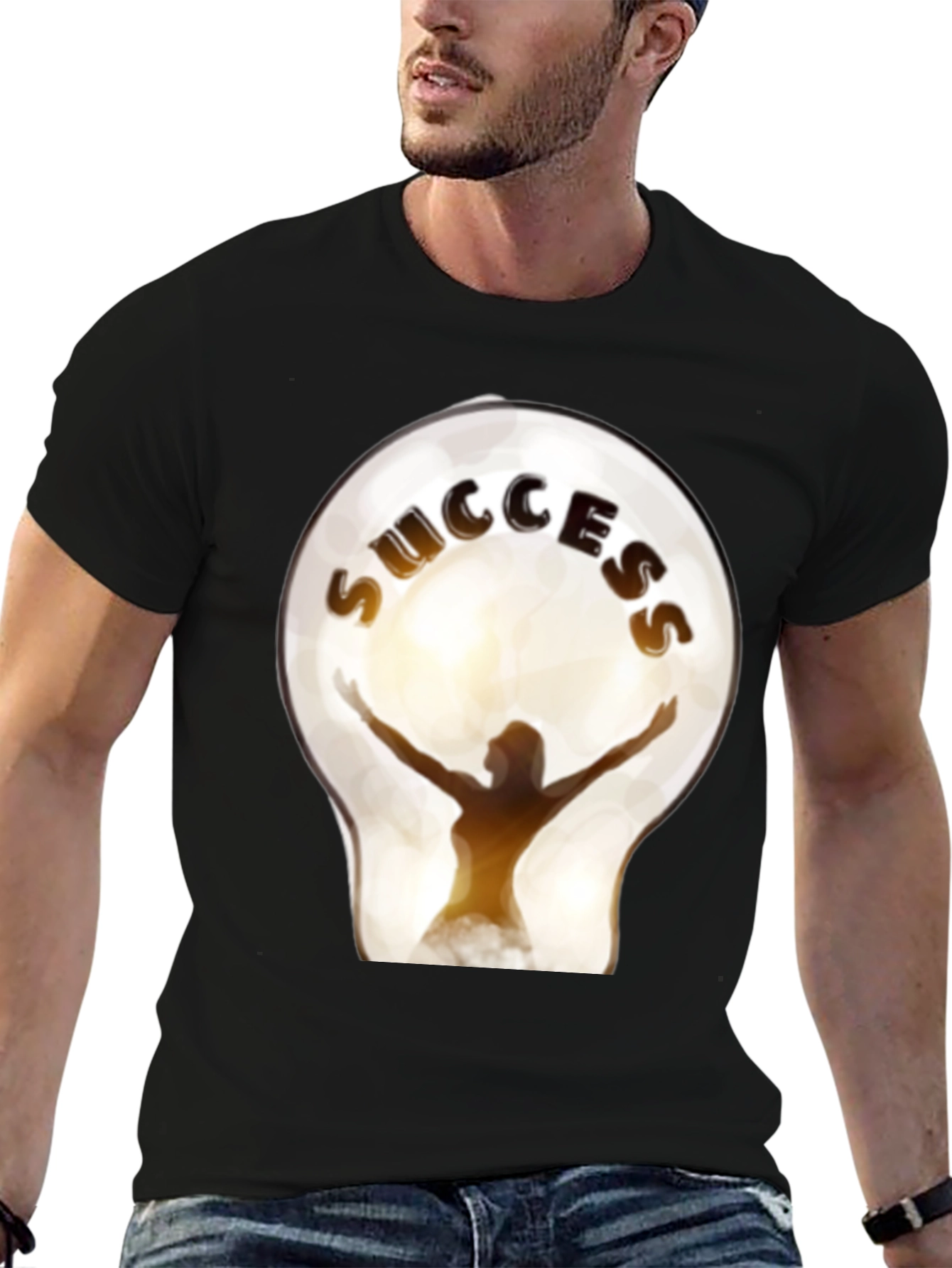 Success Lightbulb Graphic T-Shirt