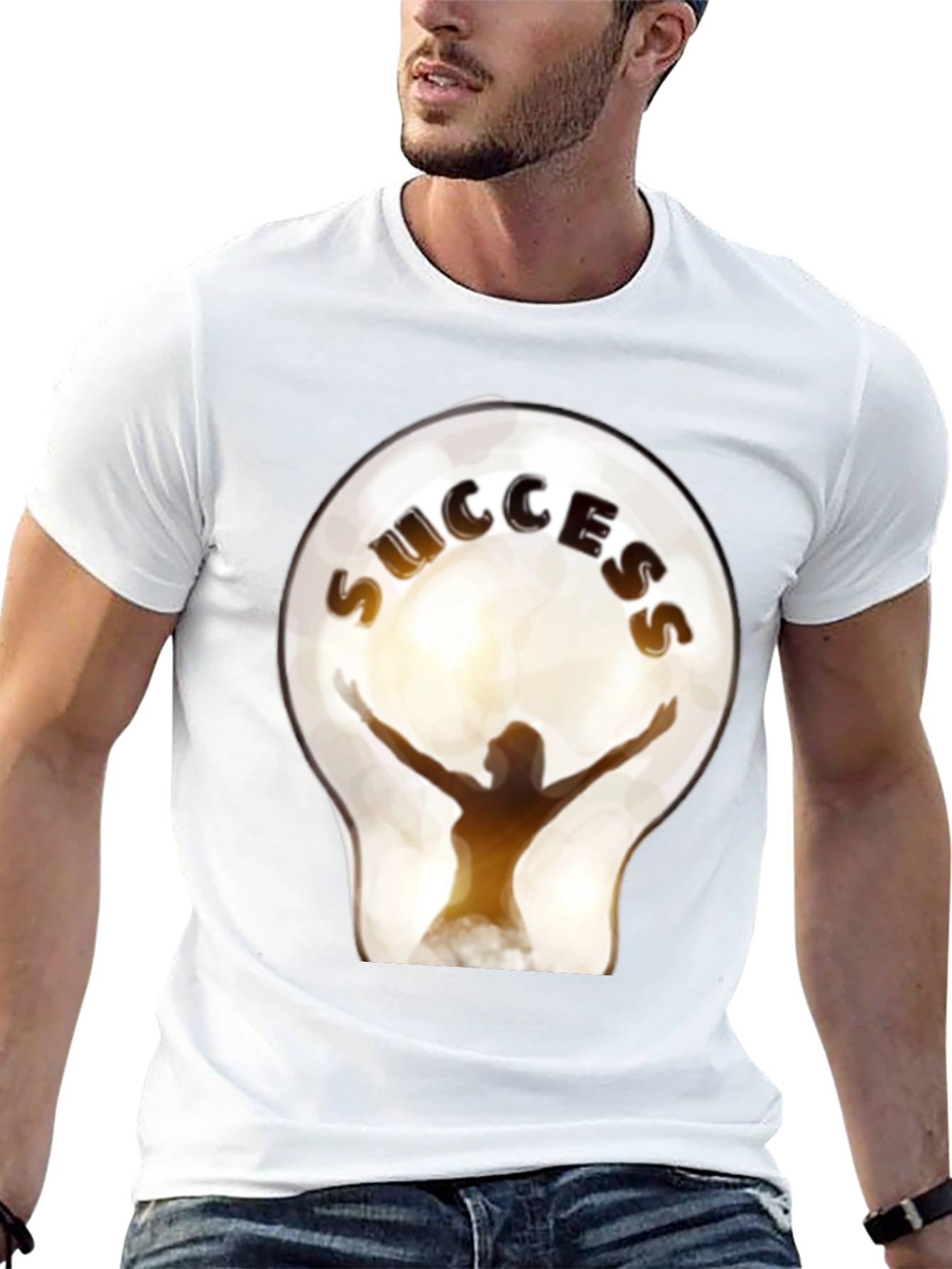 Success Lightbulb Graphic T-Shirt