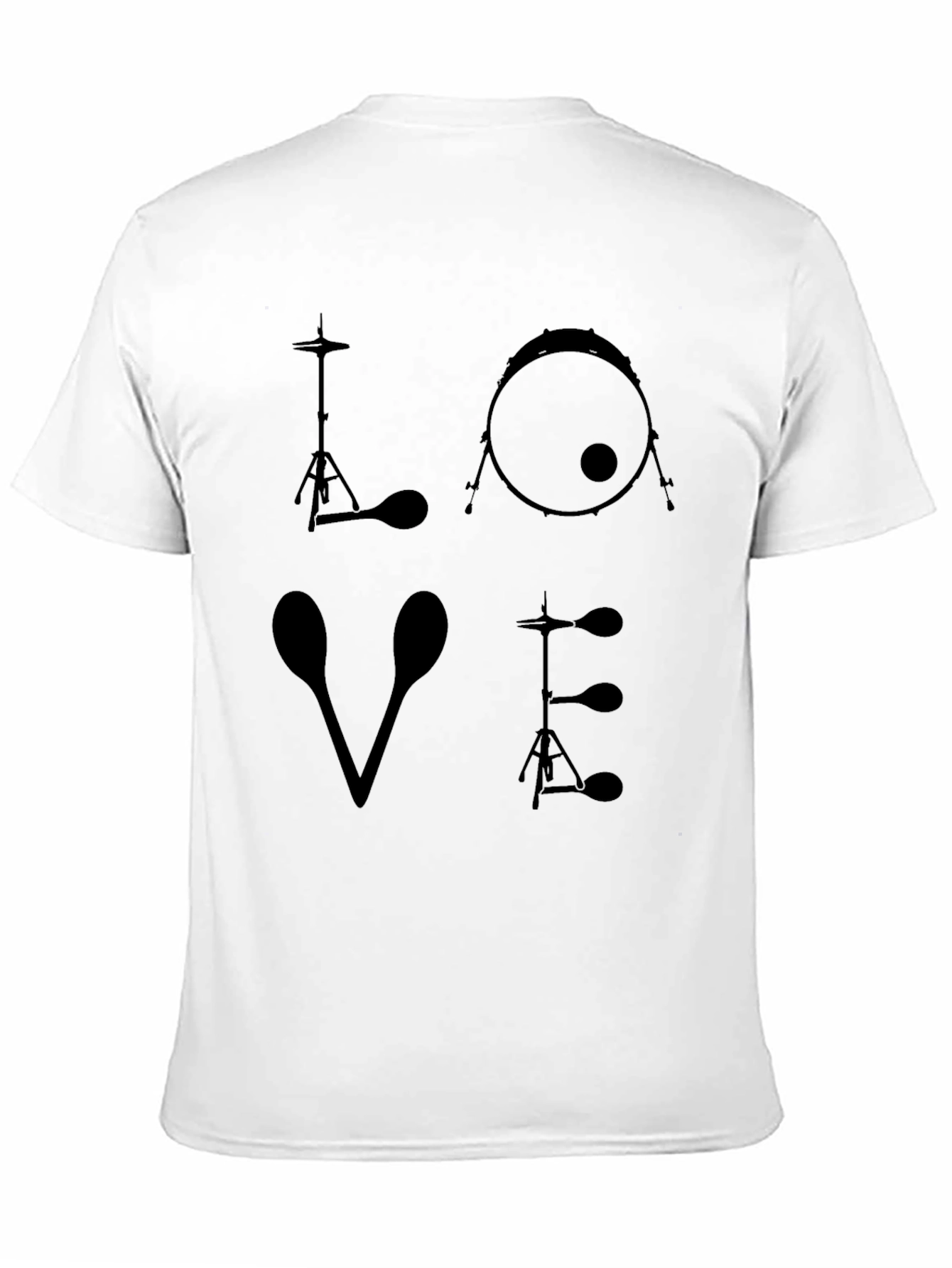 Drummer LOVE Graphic T-Shirt - Music Lover Tee