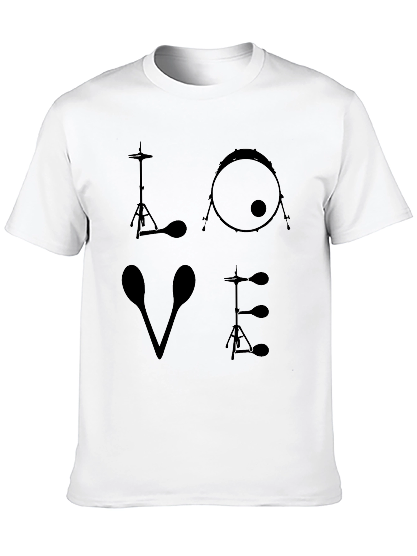 Drummer LOVE Graphic T-Shirt - Music Lover Tee