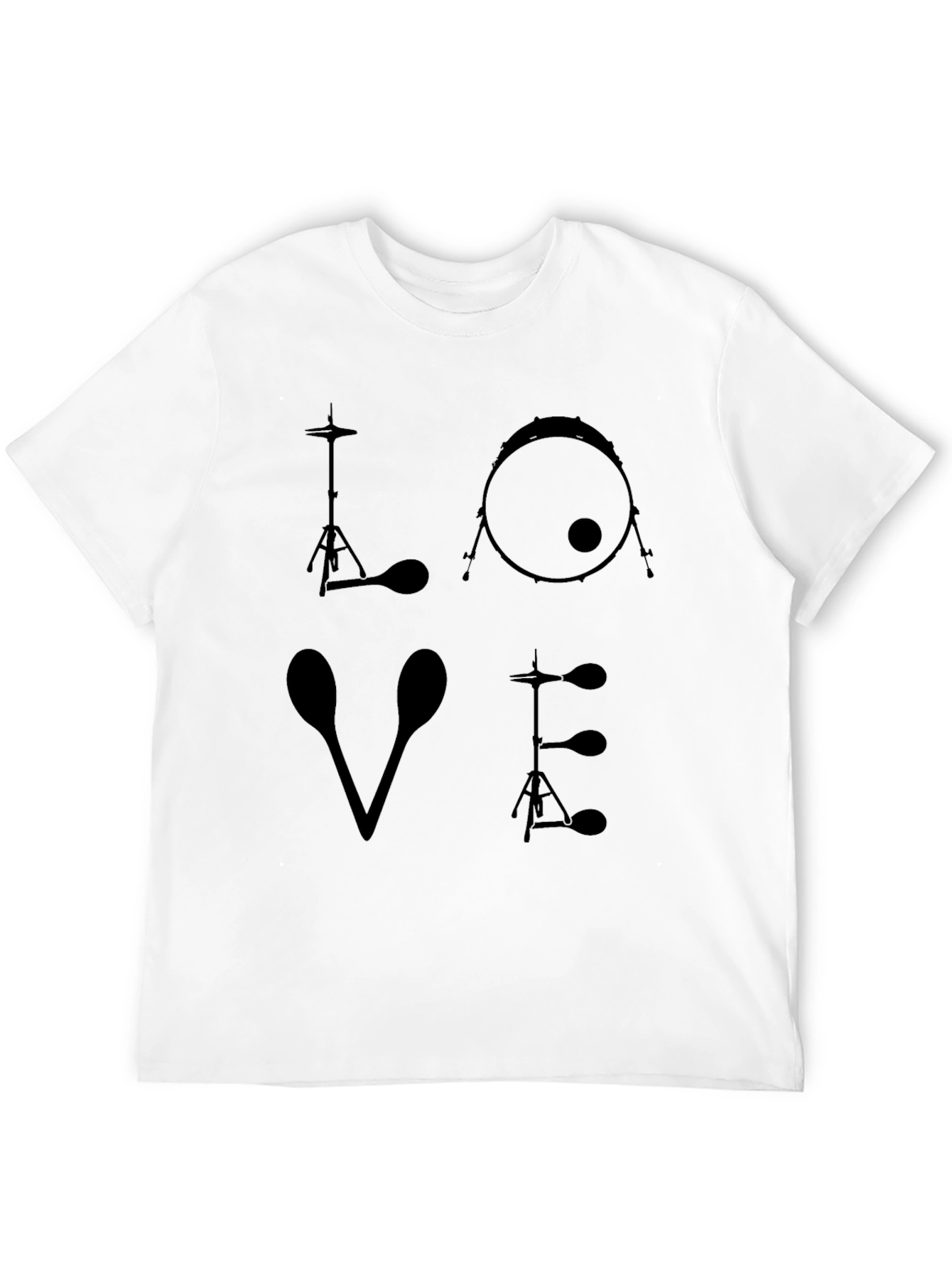 Drummer LOVE Graphic T-Shirt - Music Lover Tee