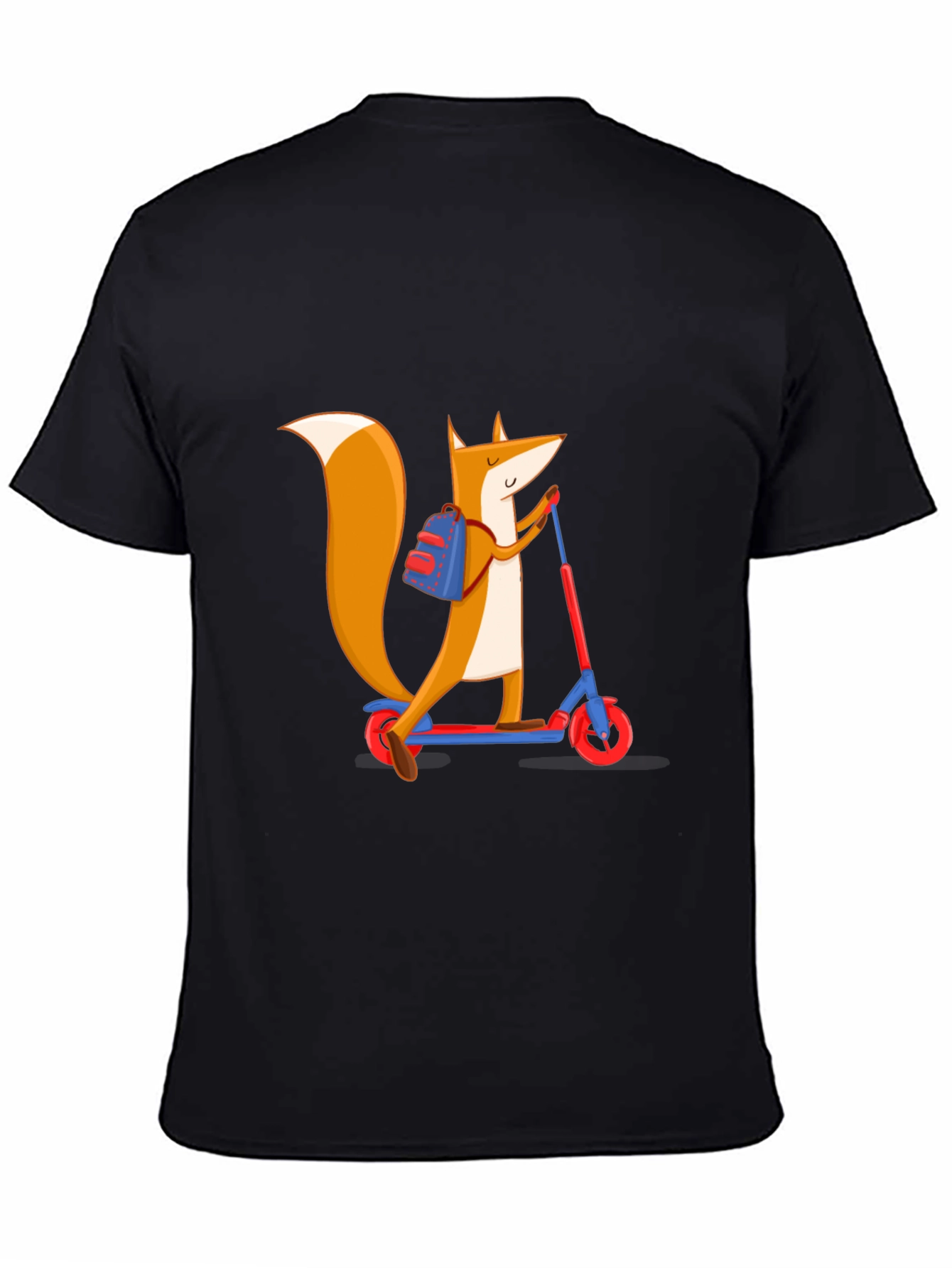 Fox on Scooter Graphic Tee