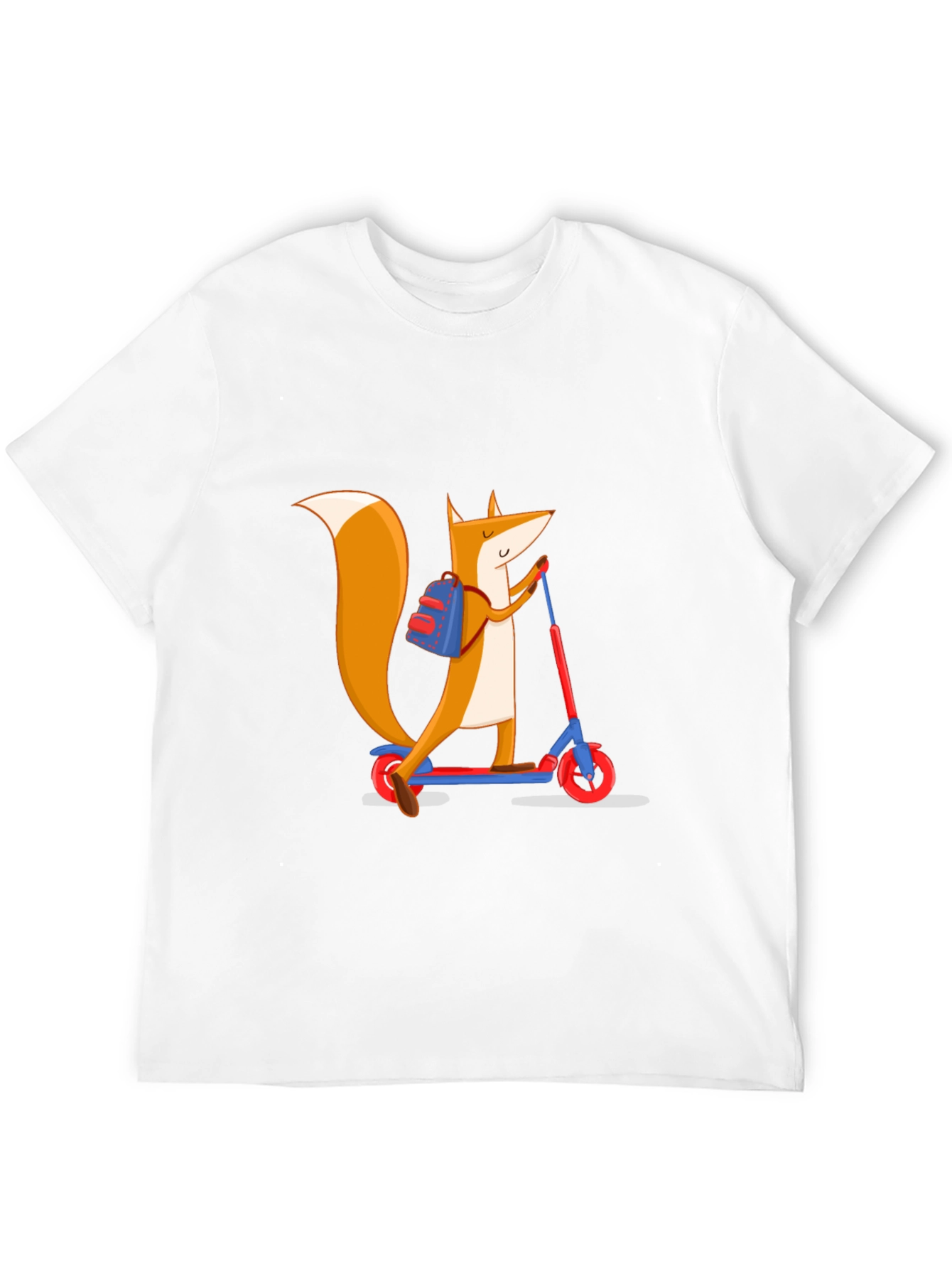 Fox on Scooter Graphic Tee