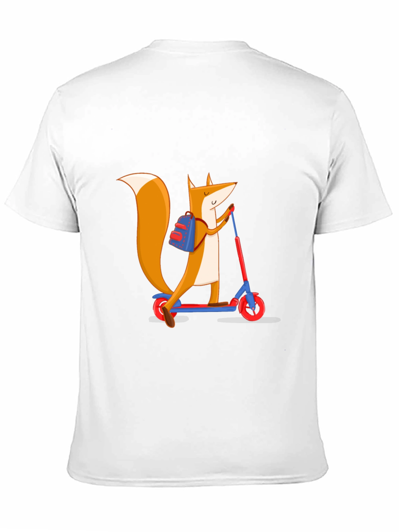 Fox on Scooter Graphic Tee