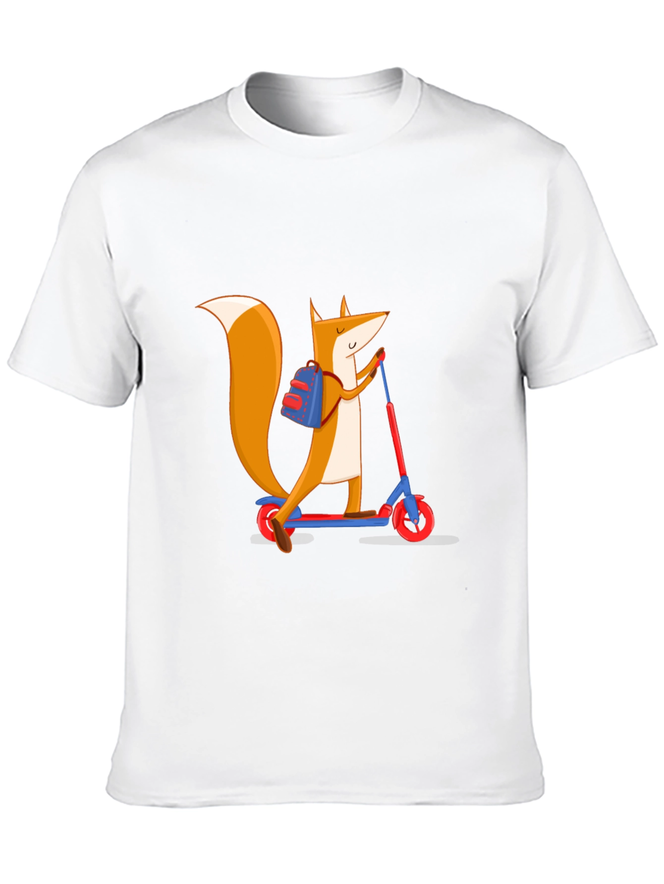 Fox on Scooter Graphic Tee