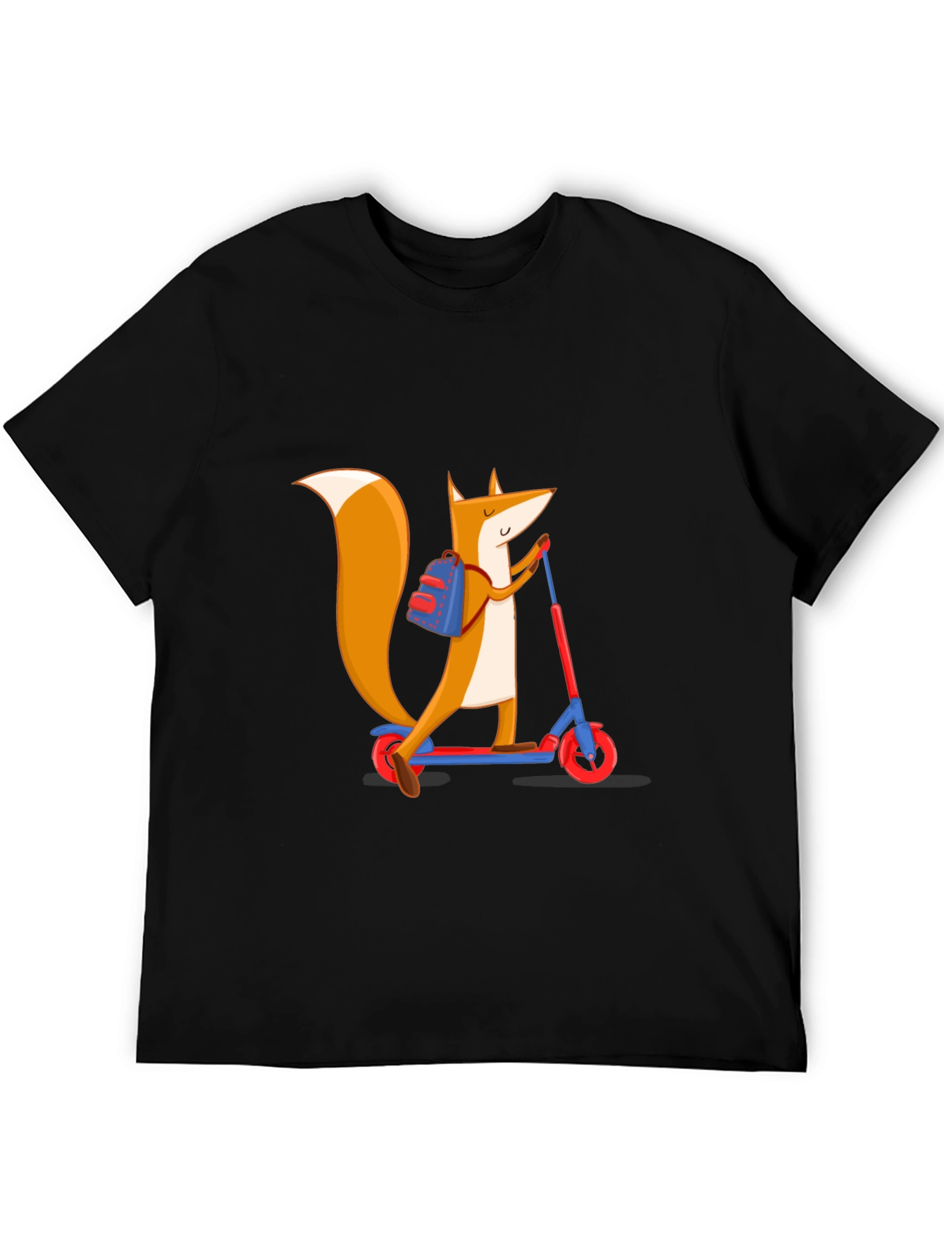 Fox on Scooter Graphic Tee