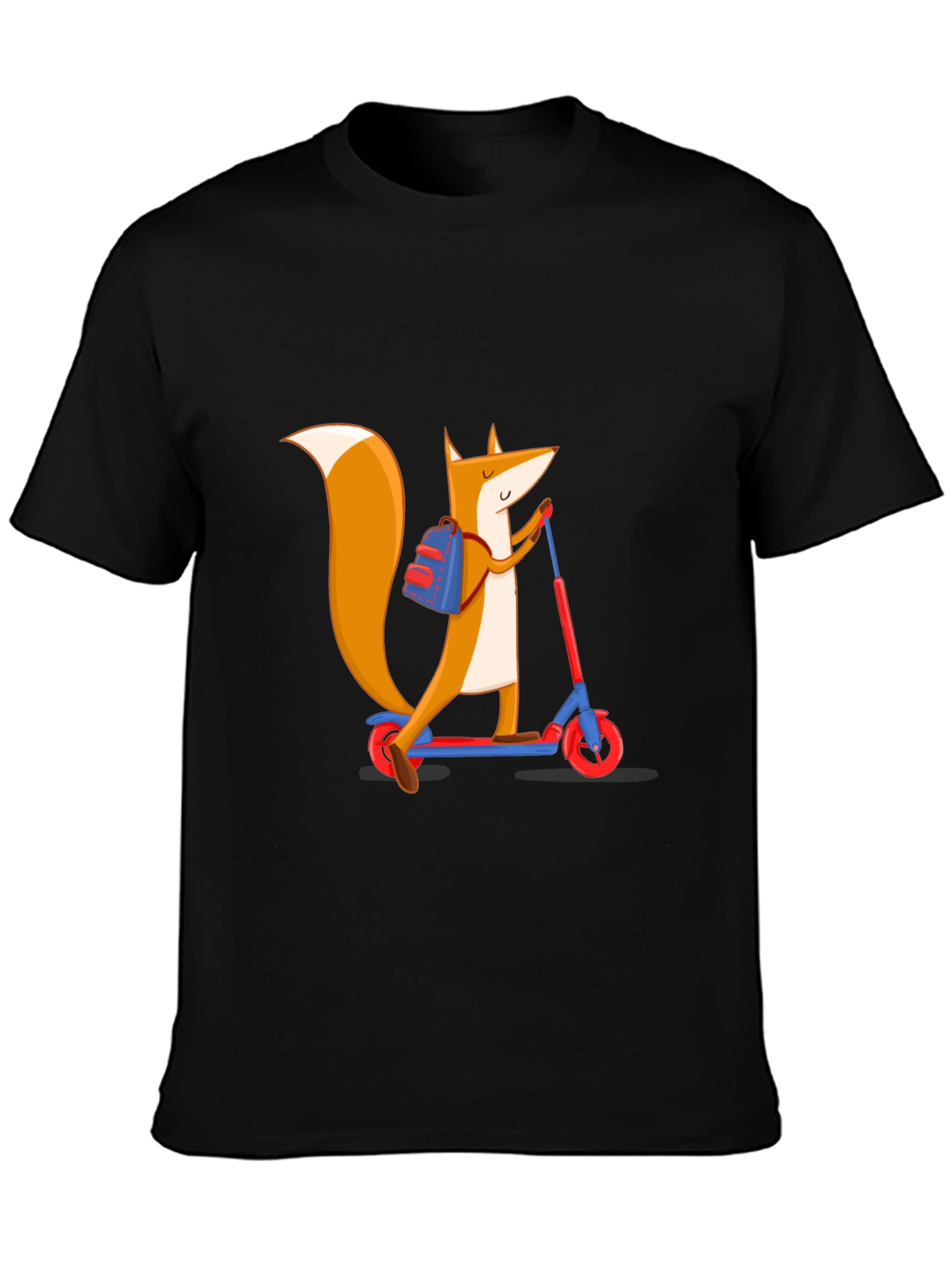 Fox on Scooter Graphic Tee