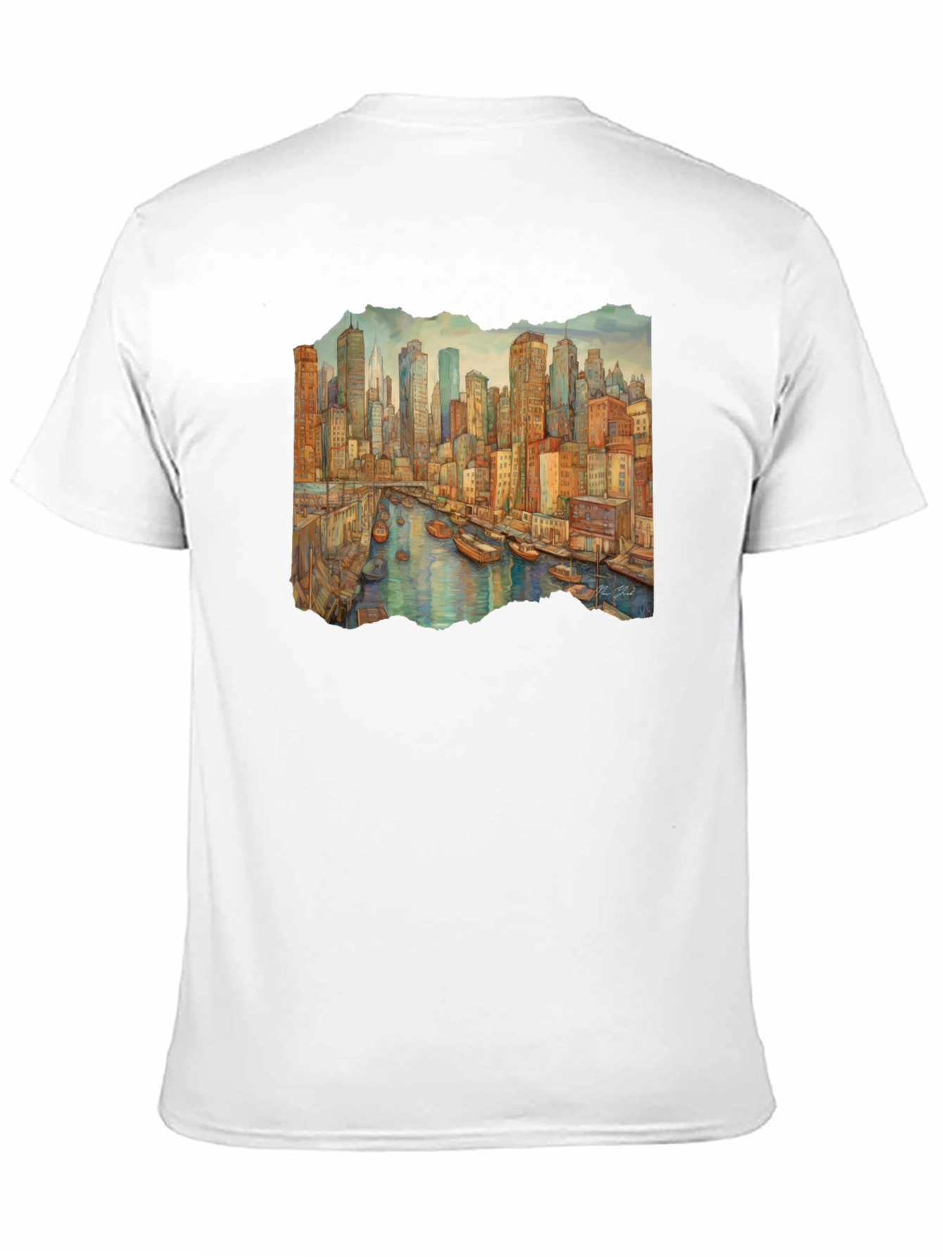 Cityscape Watercolor Graphic T-Shirt