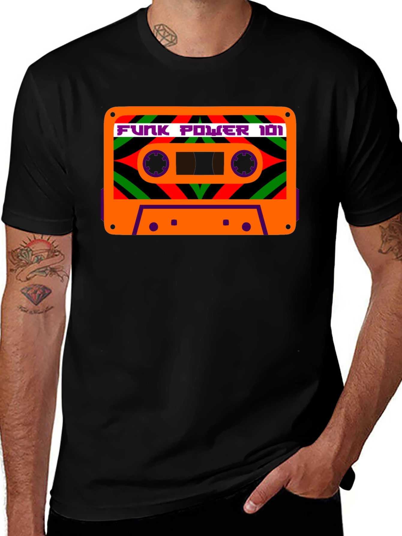 Funk Power Cassette Tape T-Shirt - Retro Music Tee