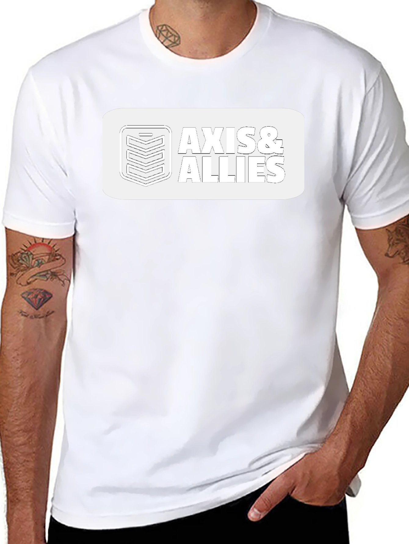 Axis & Allies Game Logo Black T-Shirt