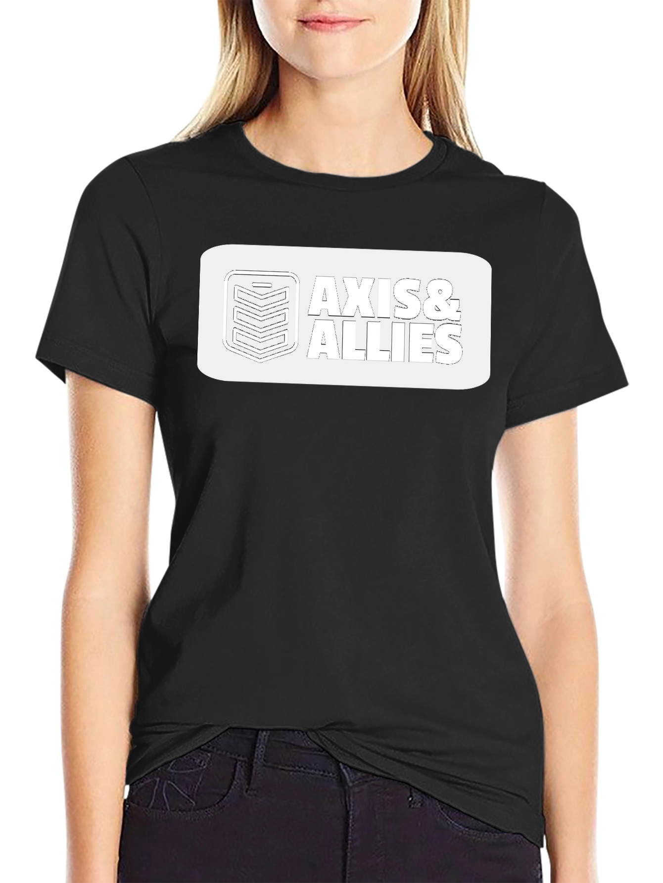 Axis & Allies Game Logo Black T-Shirt