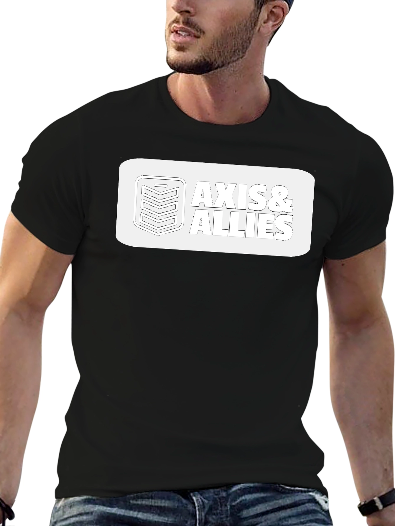 Axis & Allies Game Logo Black T-Shirt
