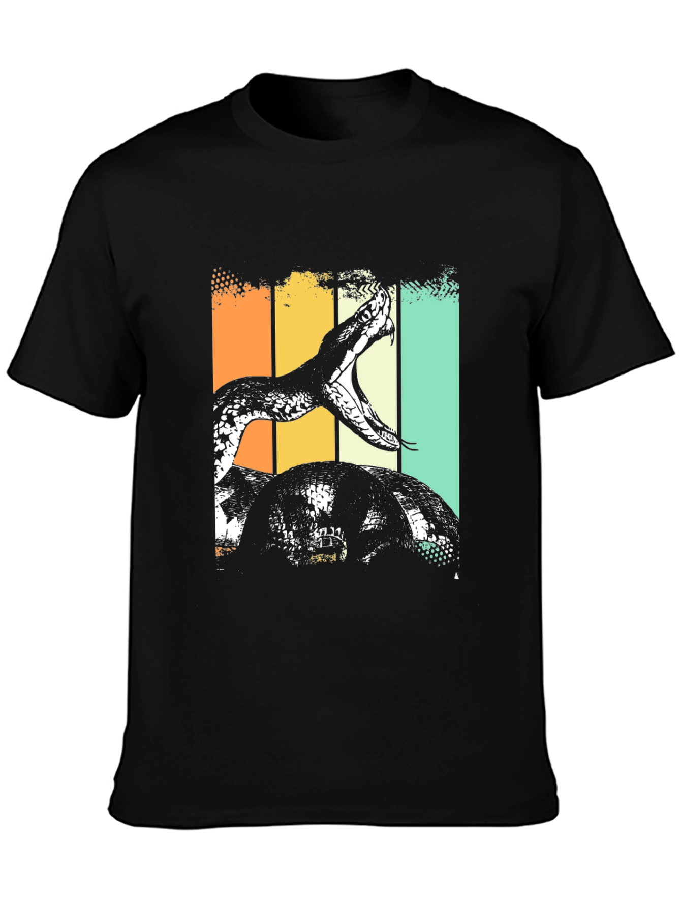 Snake Graphic Tee - Retro Style Comfort