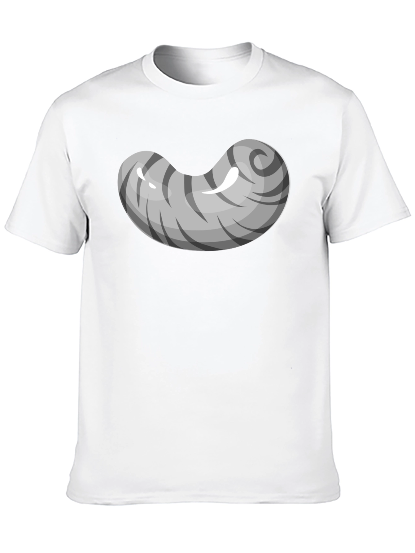 Grey Bean Graphic Tee - Soft Cotton Blend