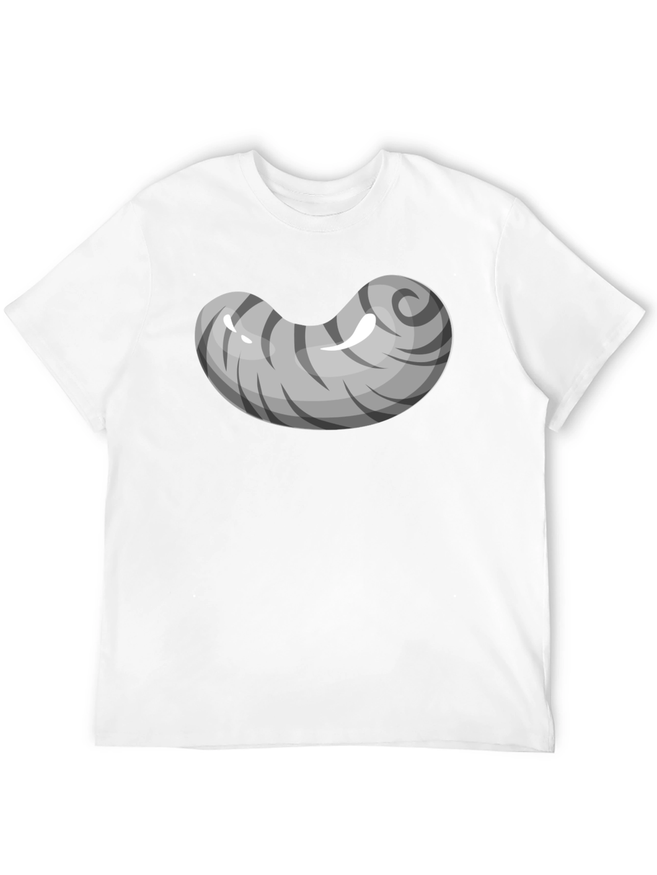 Grey Bean Graphic Tee - Soft Cotton Blend