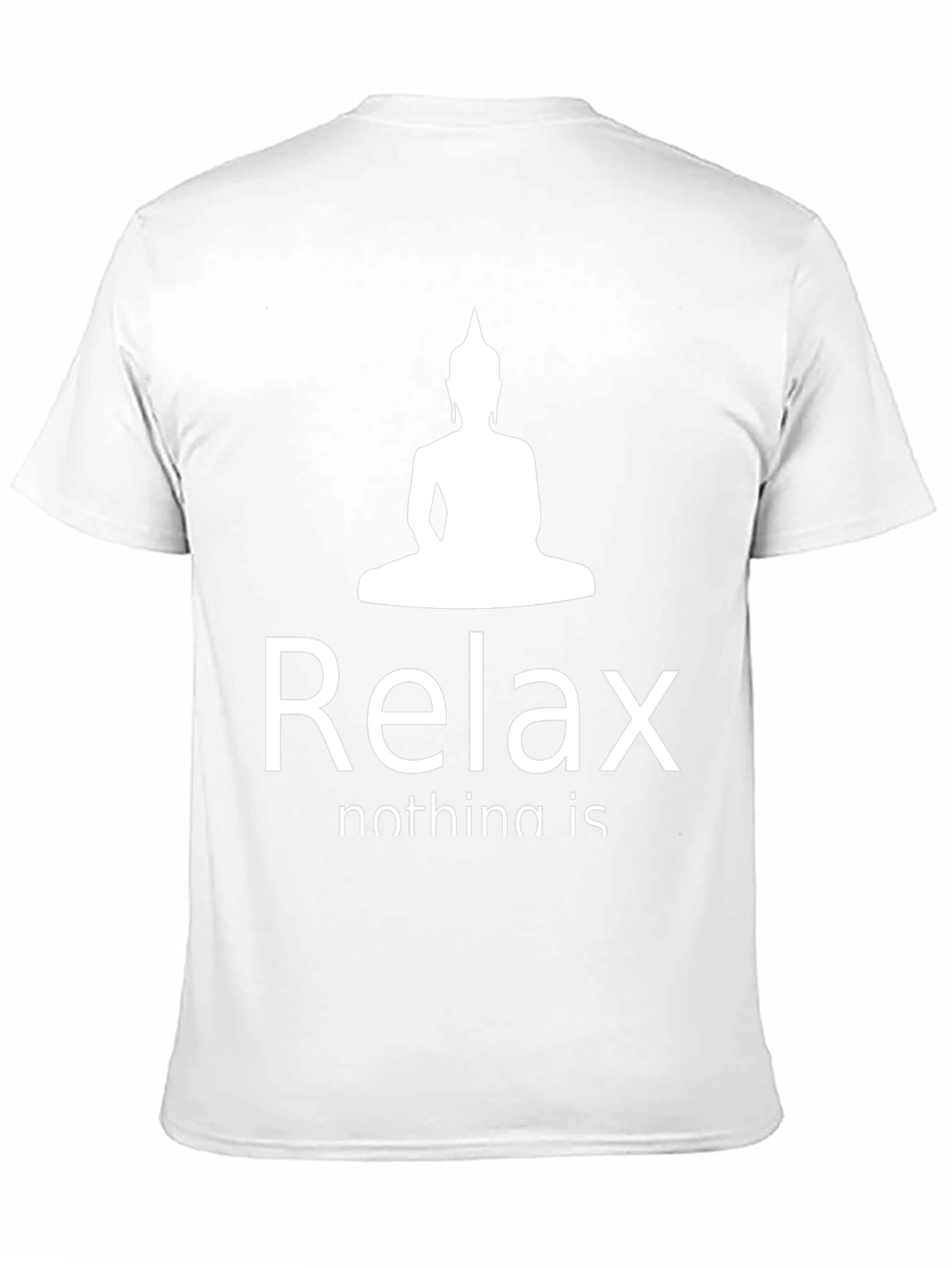 Relax Buddha Graphic T-Shirt - Black