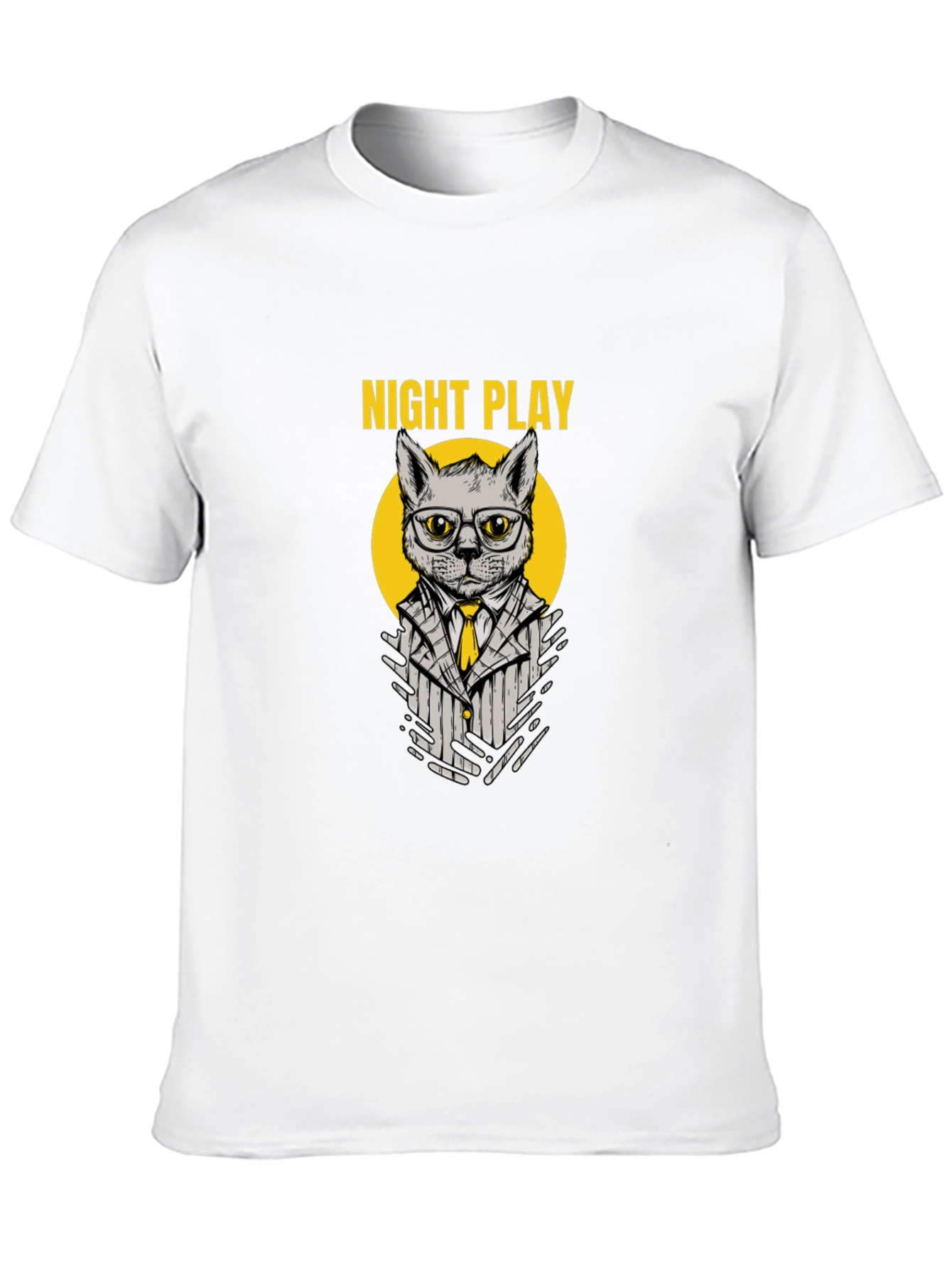 Night Play Cat T-Shirt