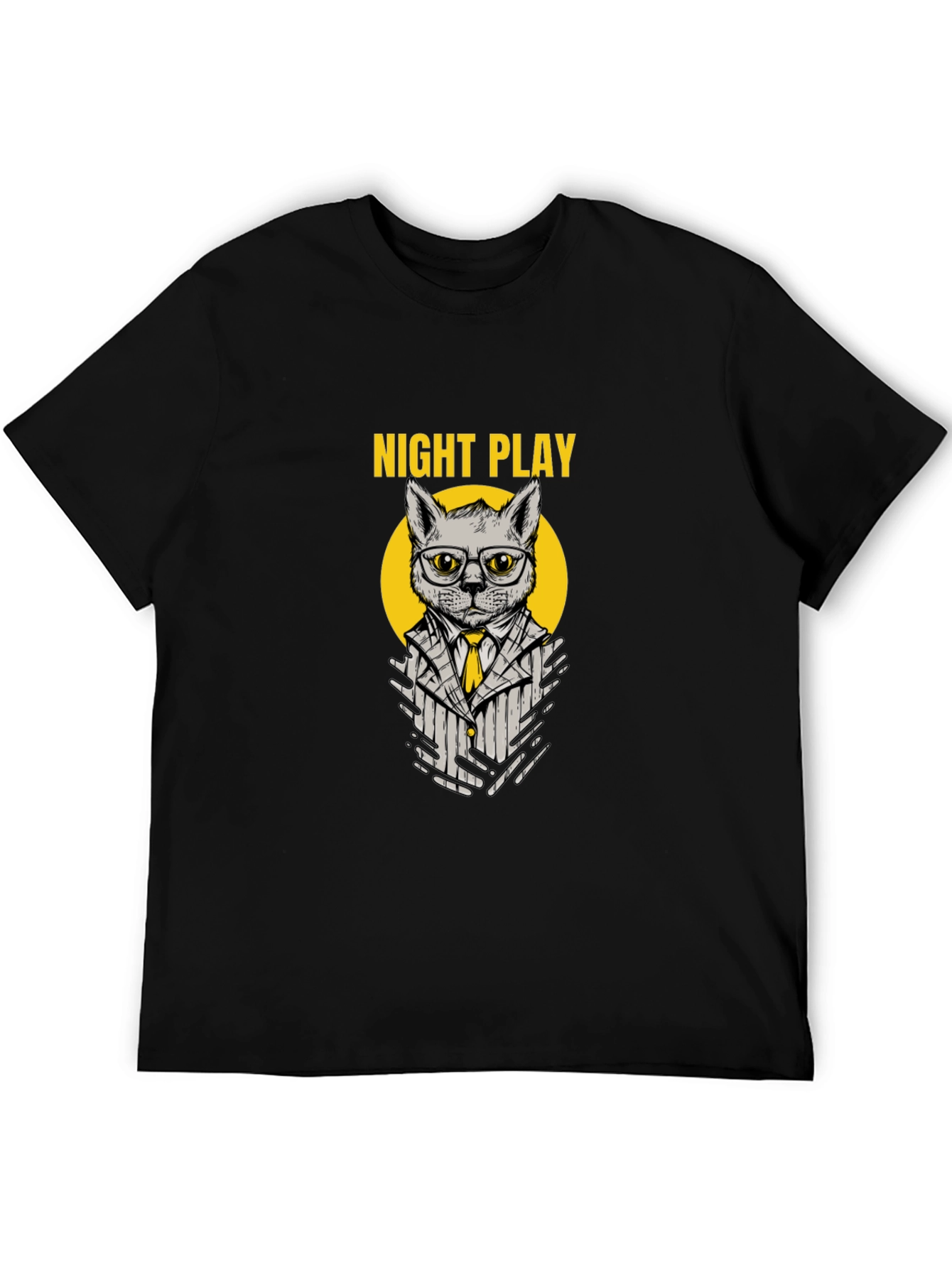 Night Play Cat T-Shirt