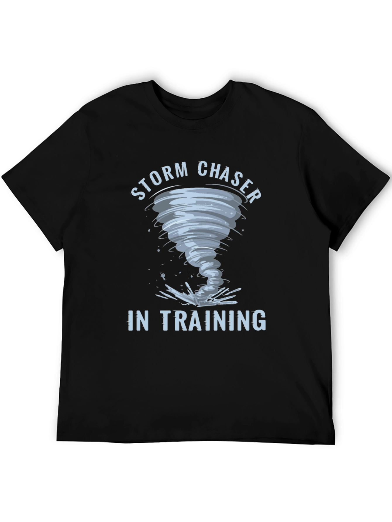 Storm Chaser in Training Black Graphic T-Shirt