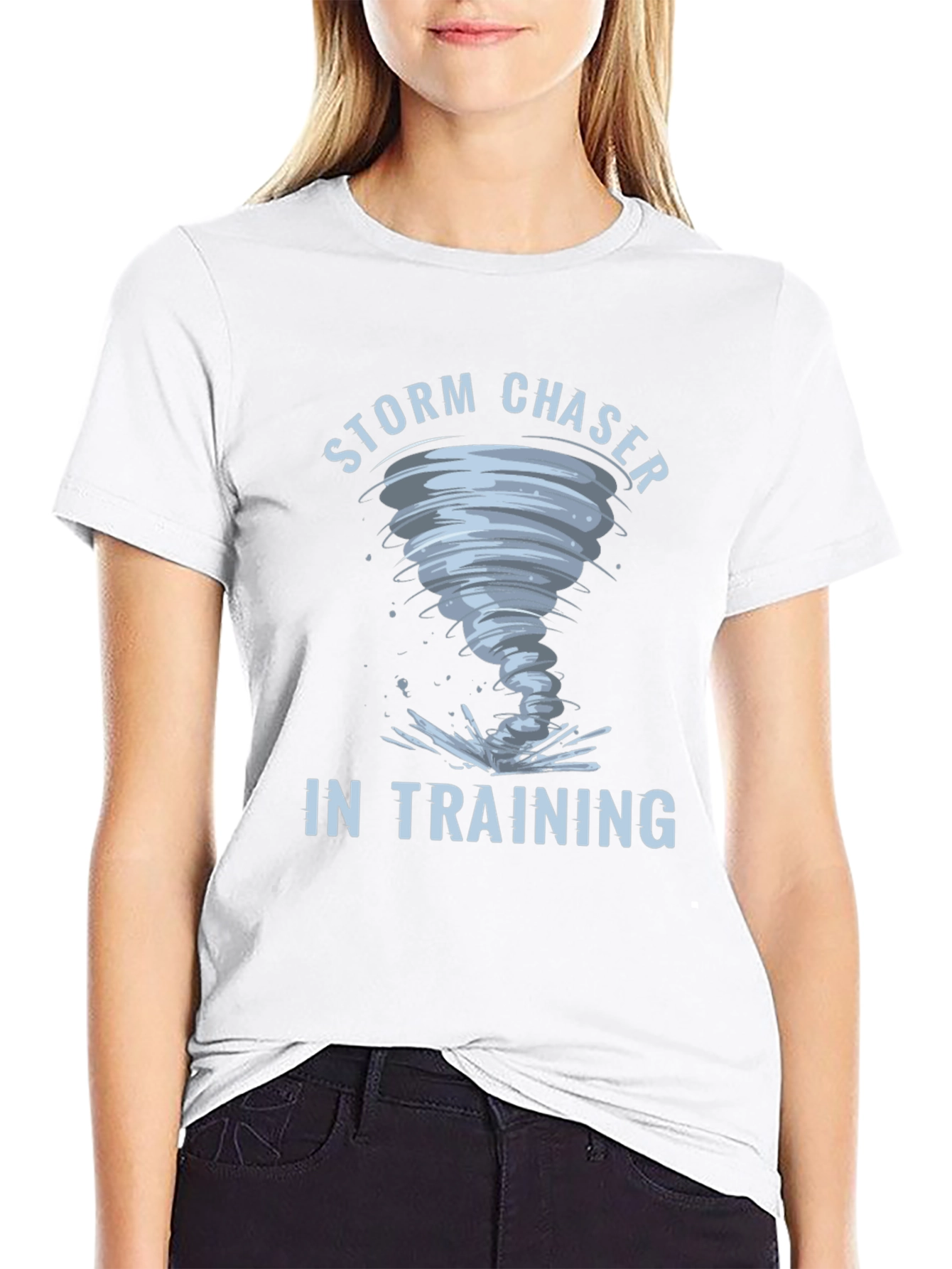 Storm Chaser in Training Black Graphic T-Shirt
