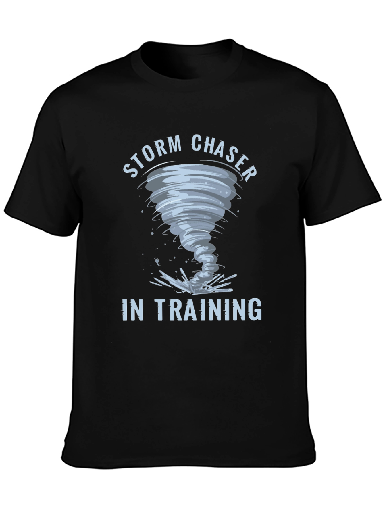 Storm Chaser in Training Black Graphic T-Shirt