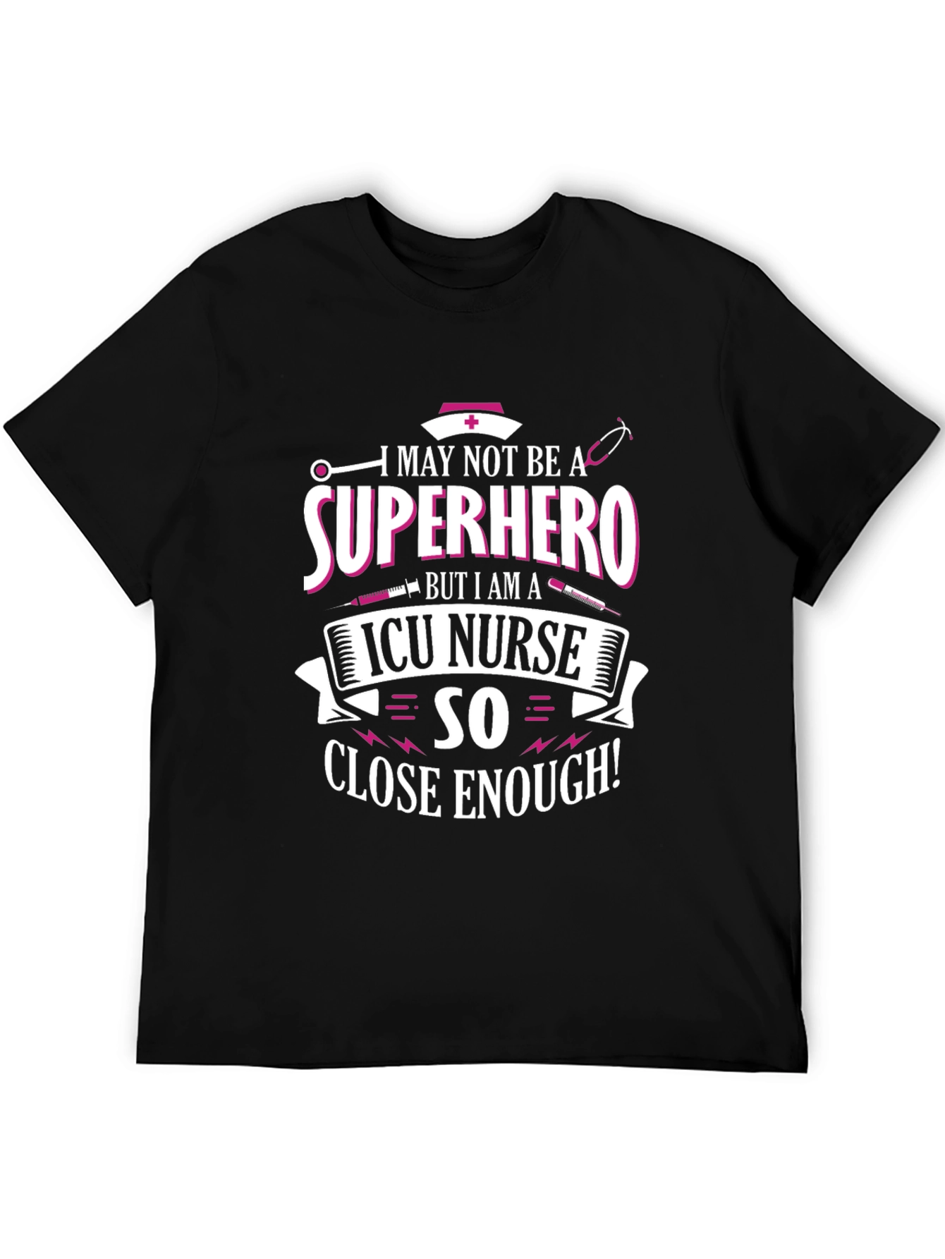 ICU Nurse Superhero T-Shirt