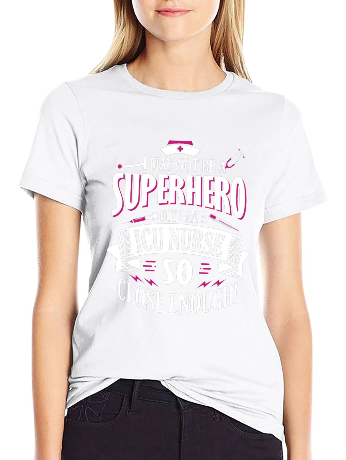 ICU Nurse Superhero T-Shirt