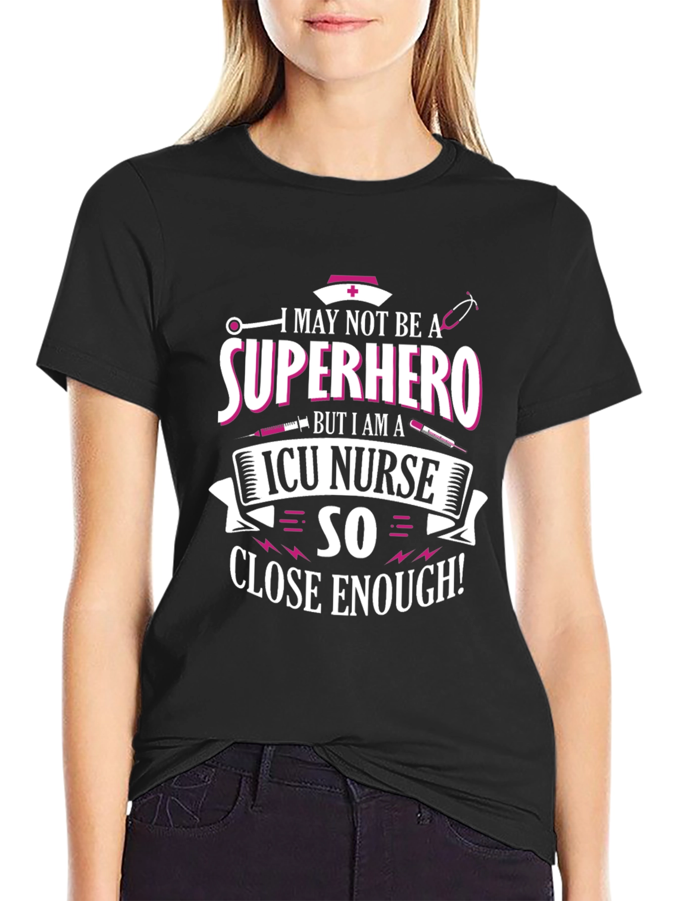 ICU Nurse Superhero T-Shirt