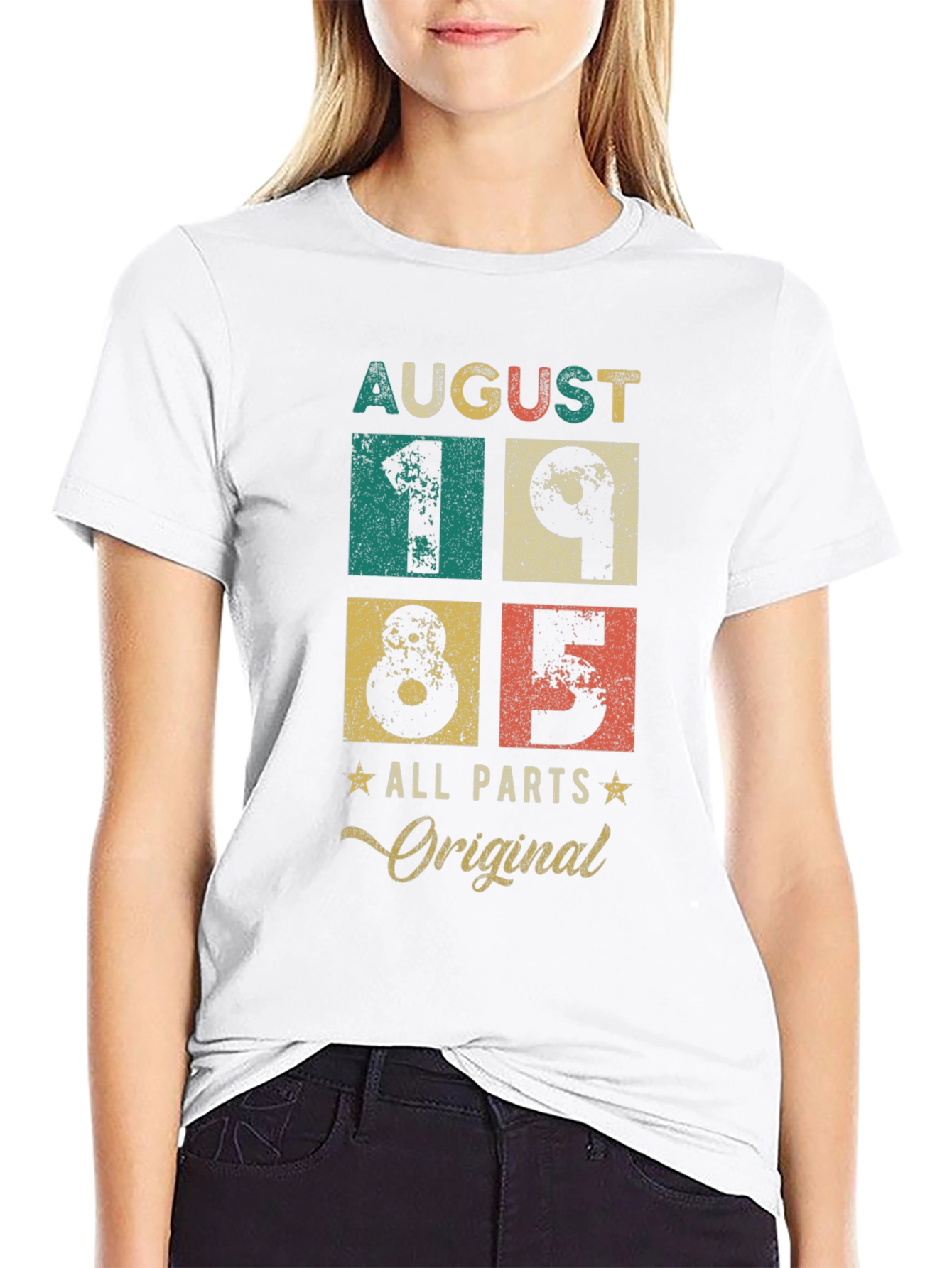 August 1985 All Original Parts Birthday T-Shirt