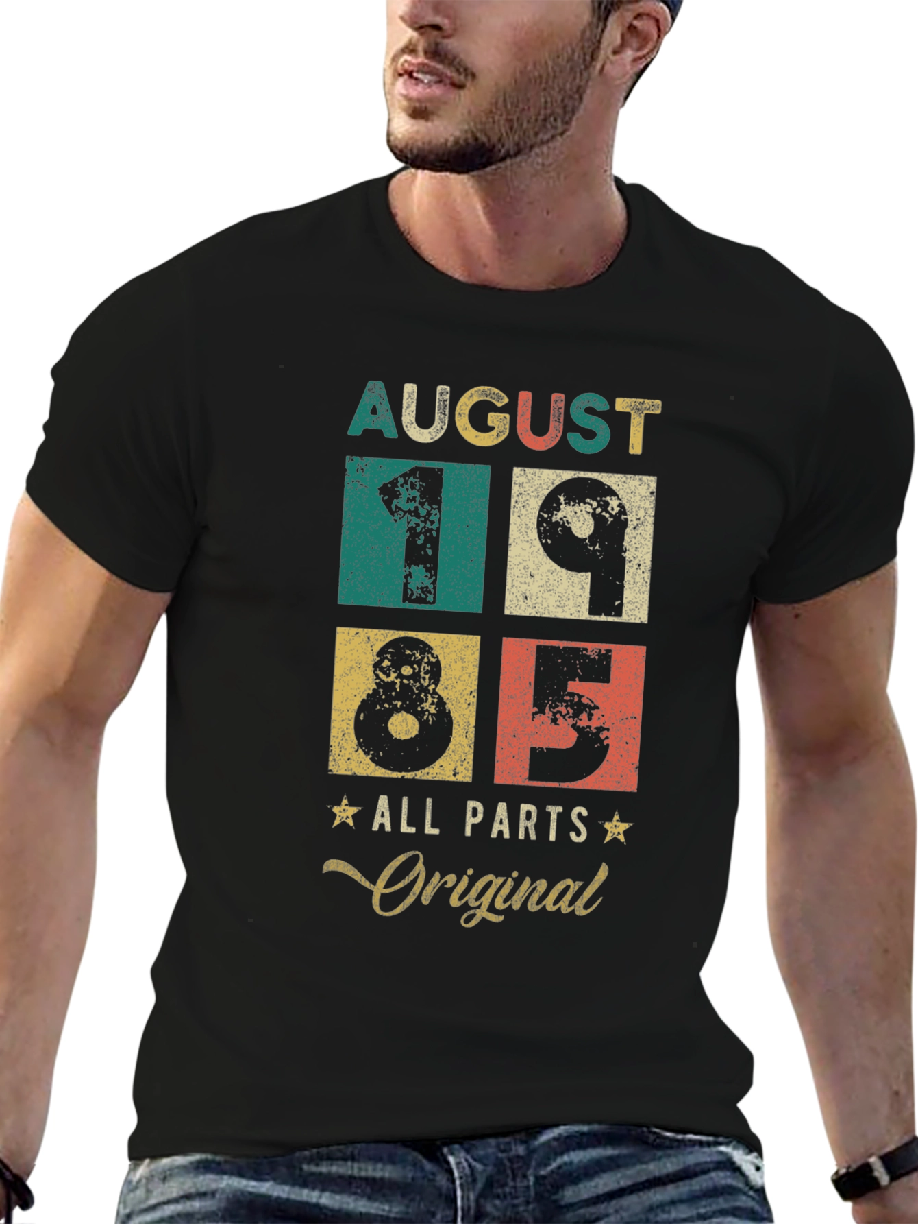 August 1985 All Original Parts Birthday T-Shirt