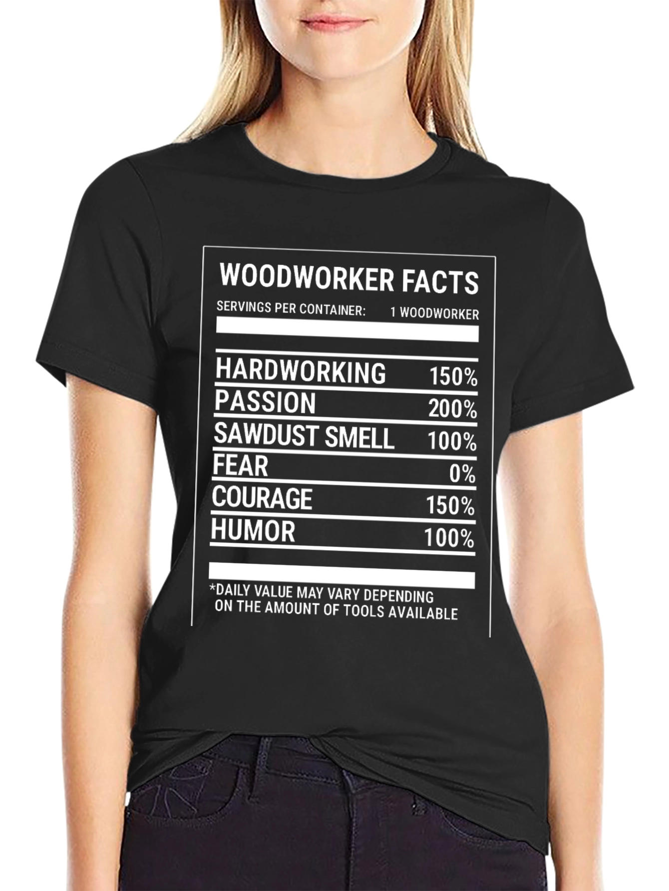 Woodworker Facts T-Shirt: Hardworking Passionate Humorous