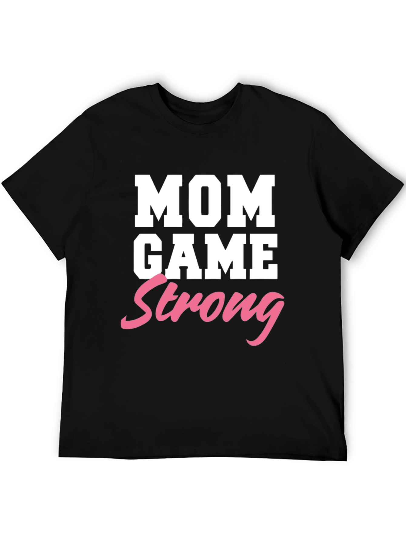 Mom Game Strong Graphic Tee - Black