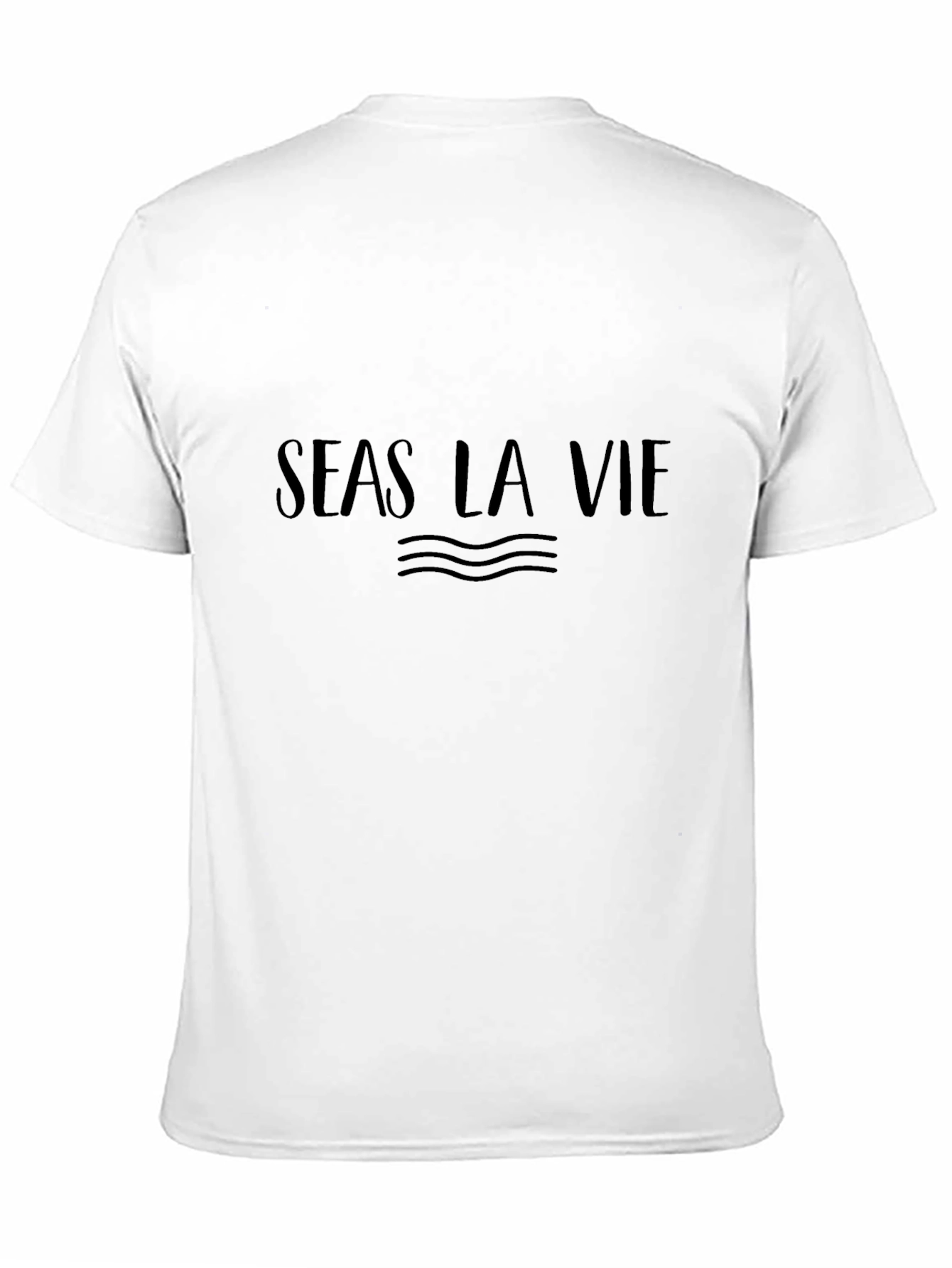 Seas La Vie Black Graphic Tee - Relaxed Fit