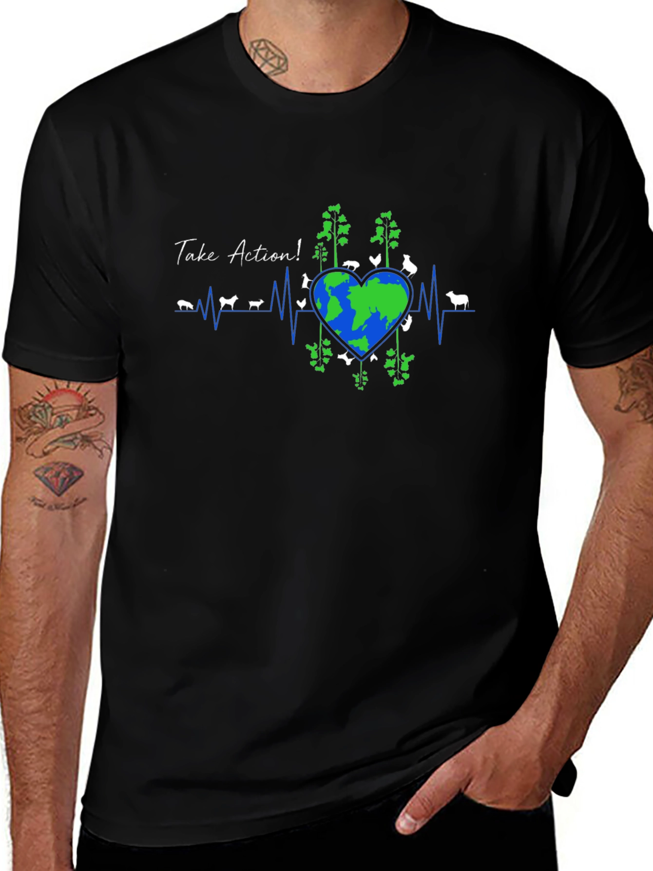 Earth Heartbeat Tee - Take Action!