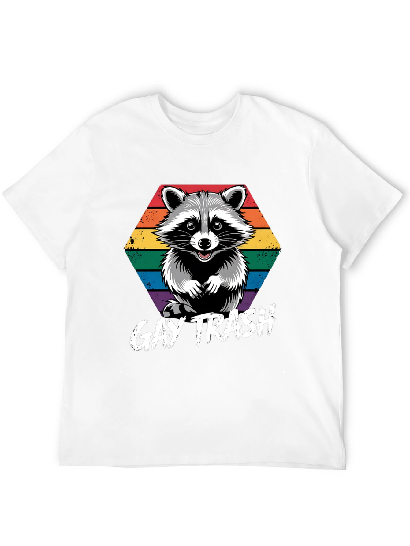 Gay Trash Raccoon Pride T-Shirt