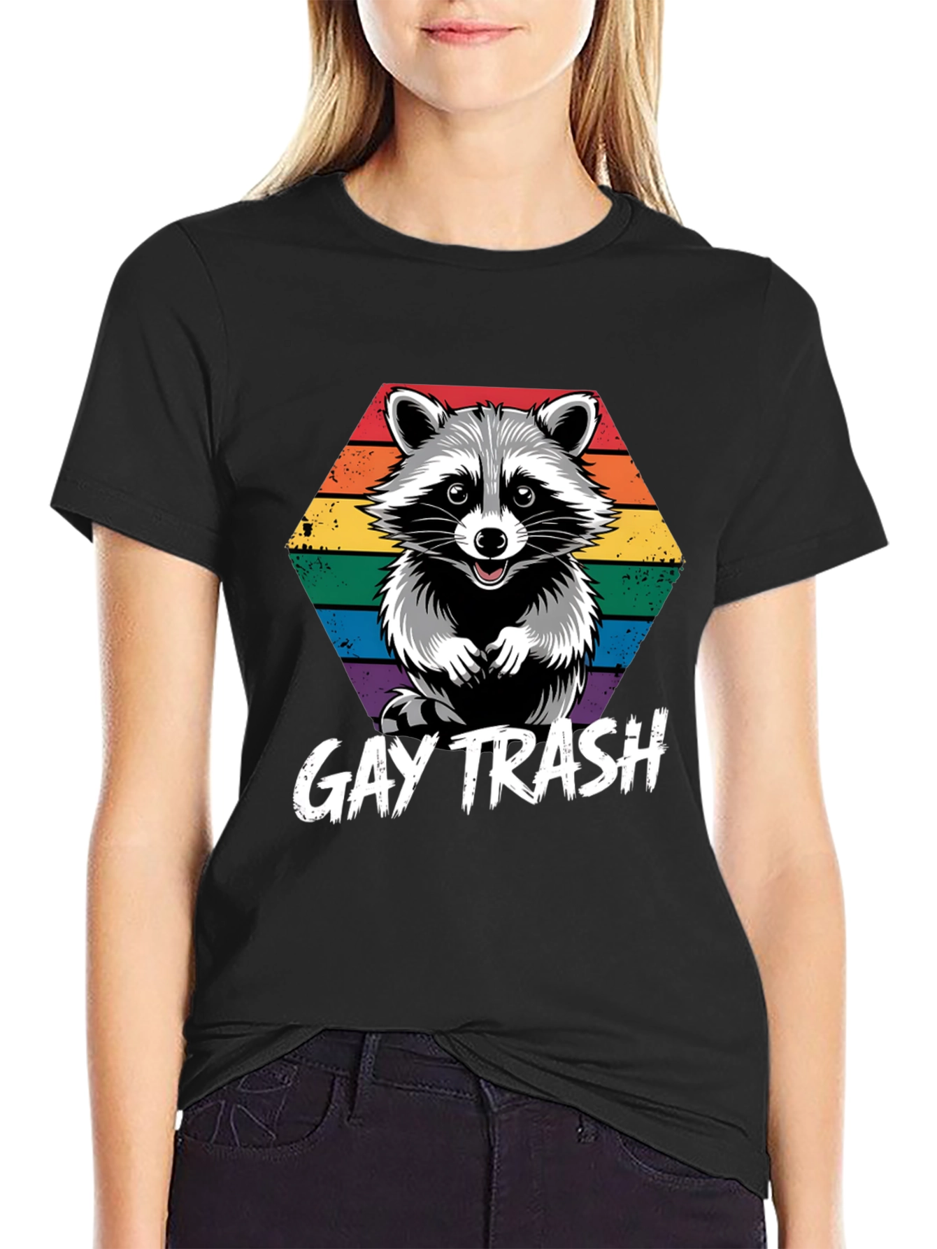 Gay Trash Raccoon Pride T-Shirt