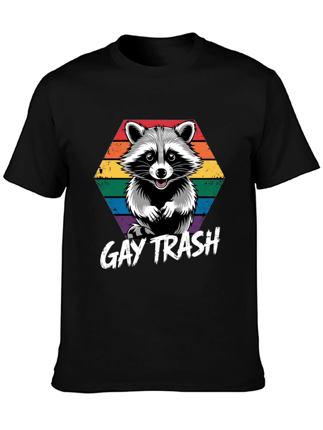 Gay Trash Raccoon Pride T-Shirt