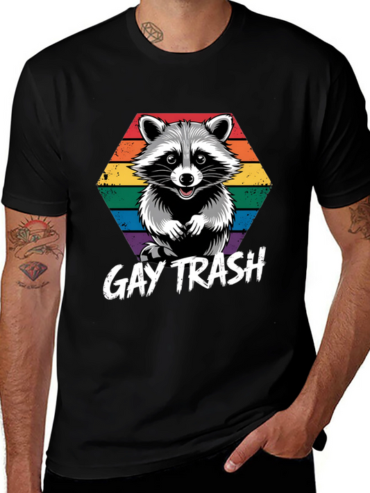 Gay Trash Raccoon Pride T-Shirt