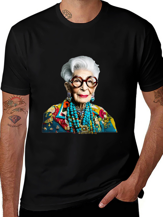 Iris Apfel T-Shirt - Stylish Fashion Icon Tee