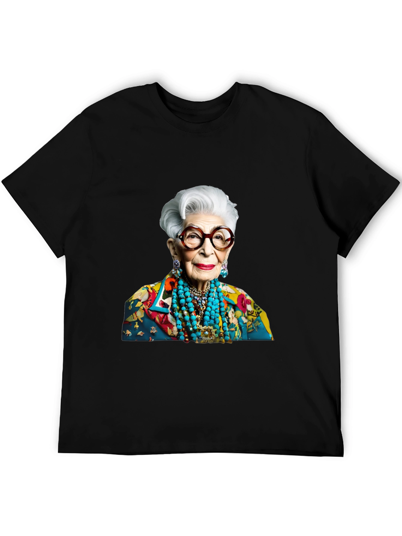 Iris Apfel T-Shirt - Stylish Fashion Icon Tee