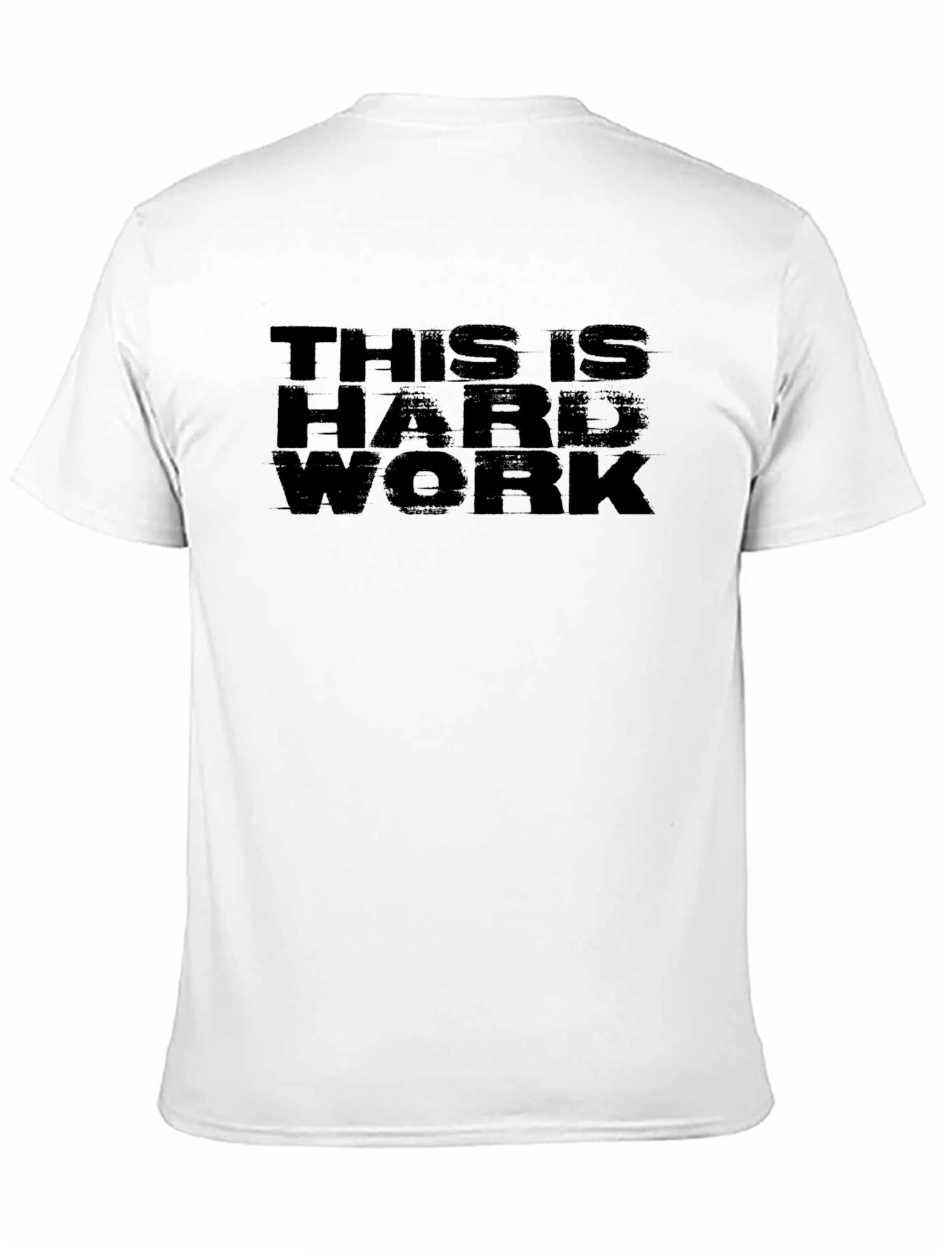 This Is Hard Work Black Graphic Tee