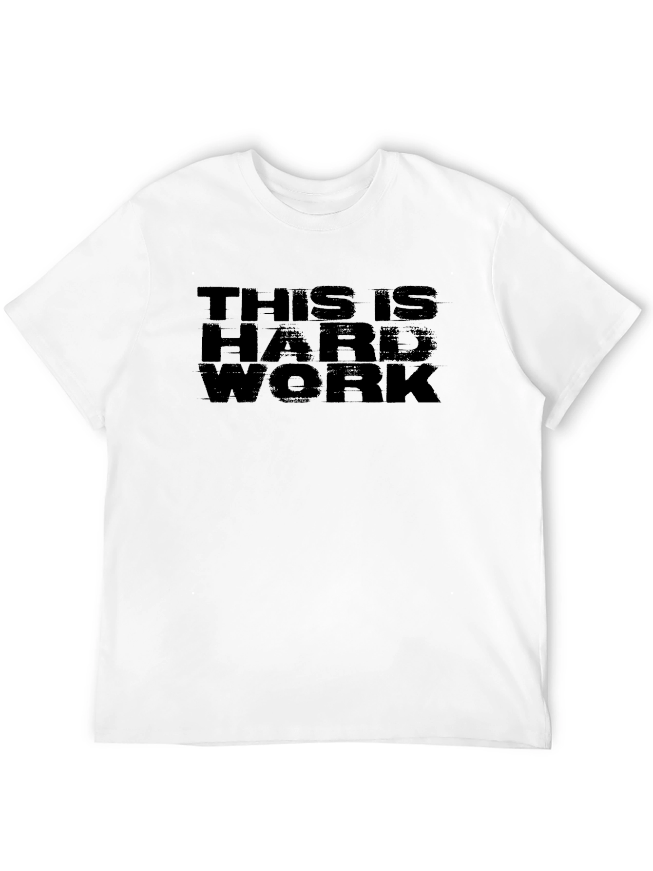 This Is Hard Work Black Graphic Tee